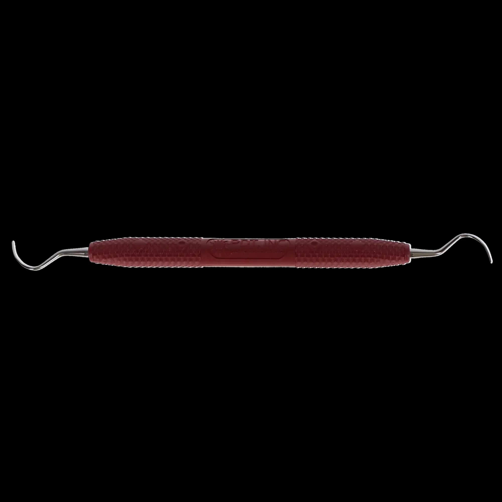 PDT Queen of Hearts Universal Periodontal Finishing Curette, Double-Ended, Red Resin Handle, R144 thumbnail 6