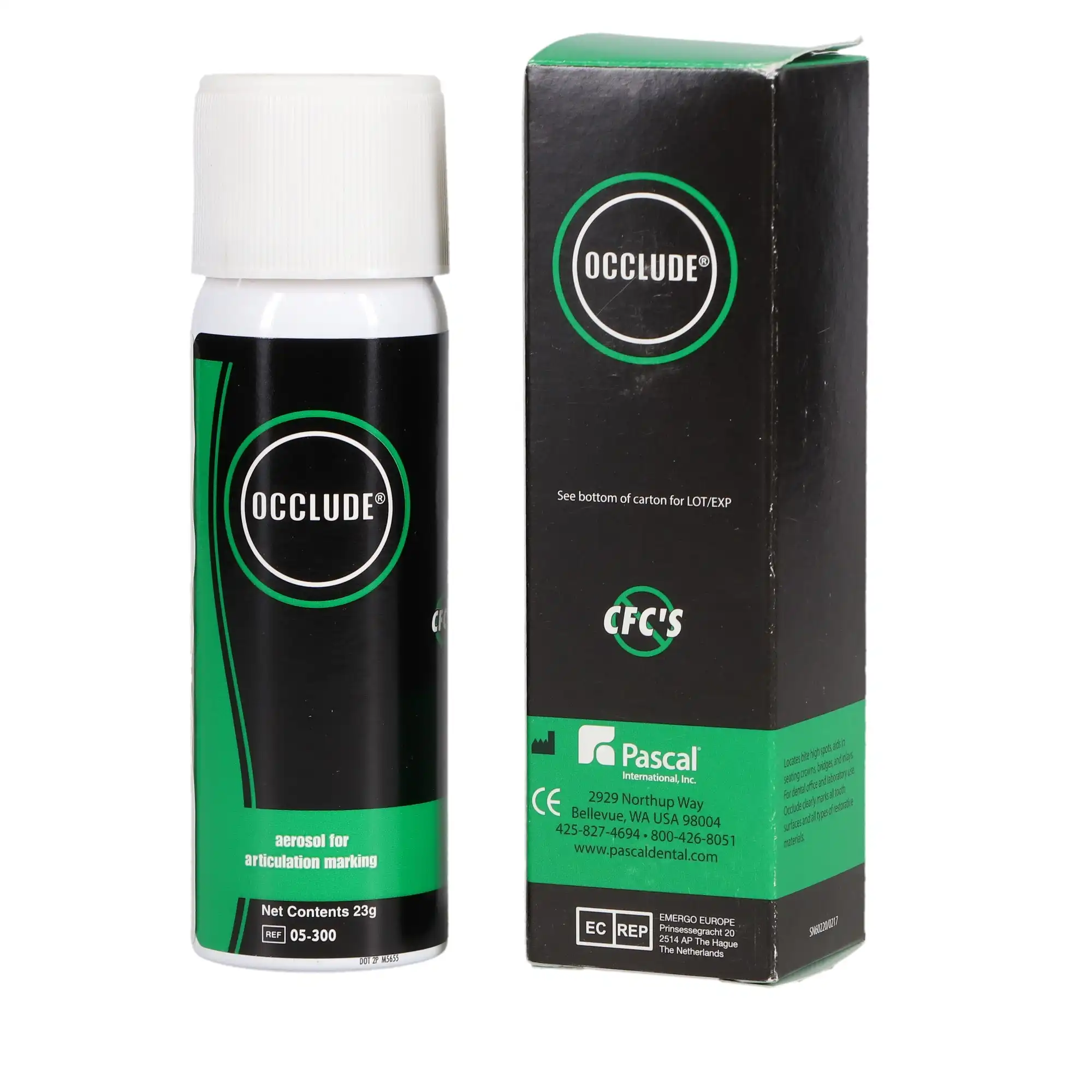 Occlude Aerosol Indicator Spray, Green, 23 g Can, 1/Pk, 05-300 thumbnail 2