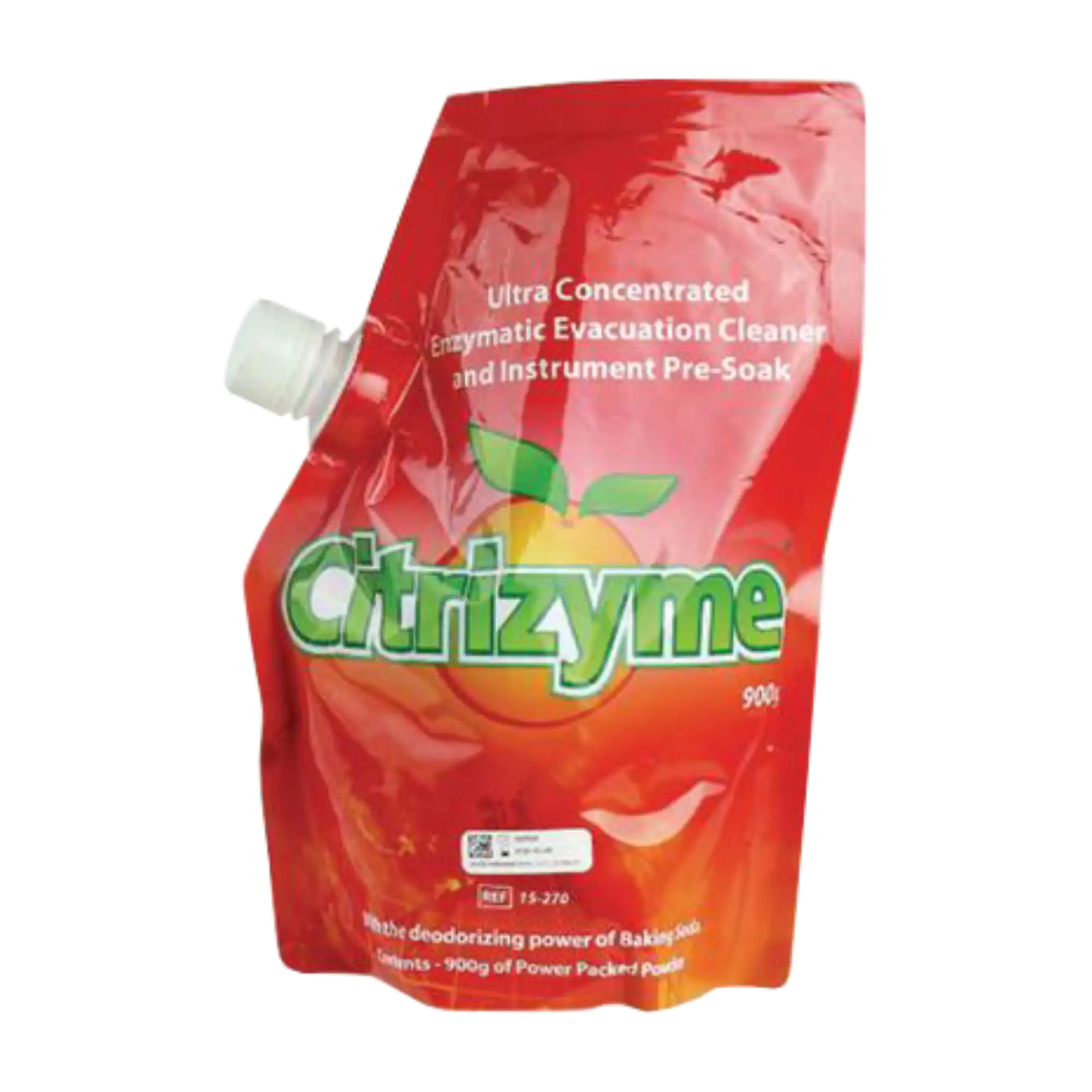 Citrizyme Ultra Concentrated Enzymatic Evacuation System Cleaner, Powder, 900g Pouch with EZ Pour Spout, 420 Treatments, 15-270 thumbnail 3