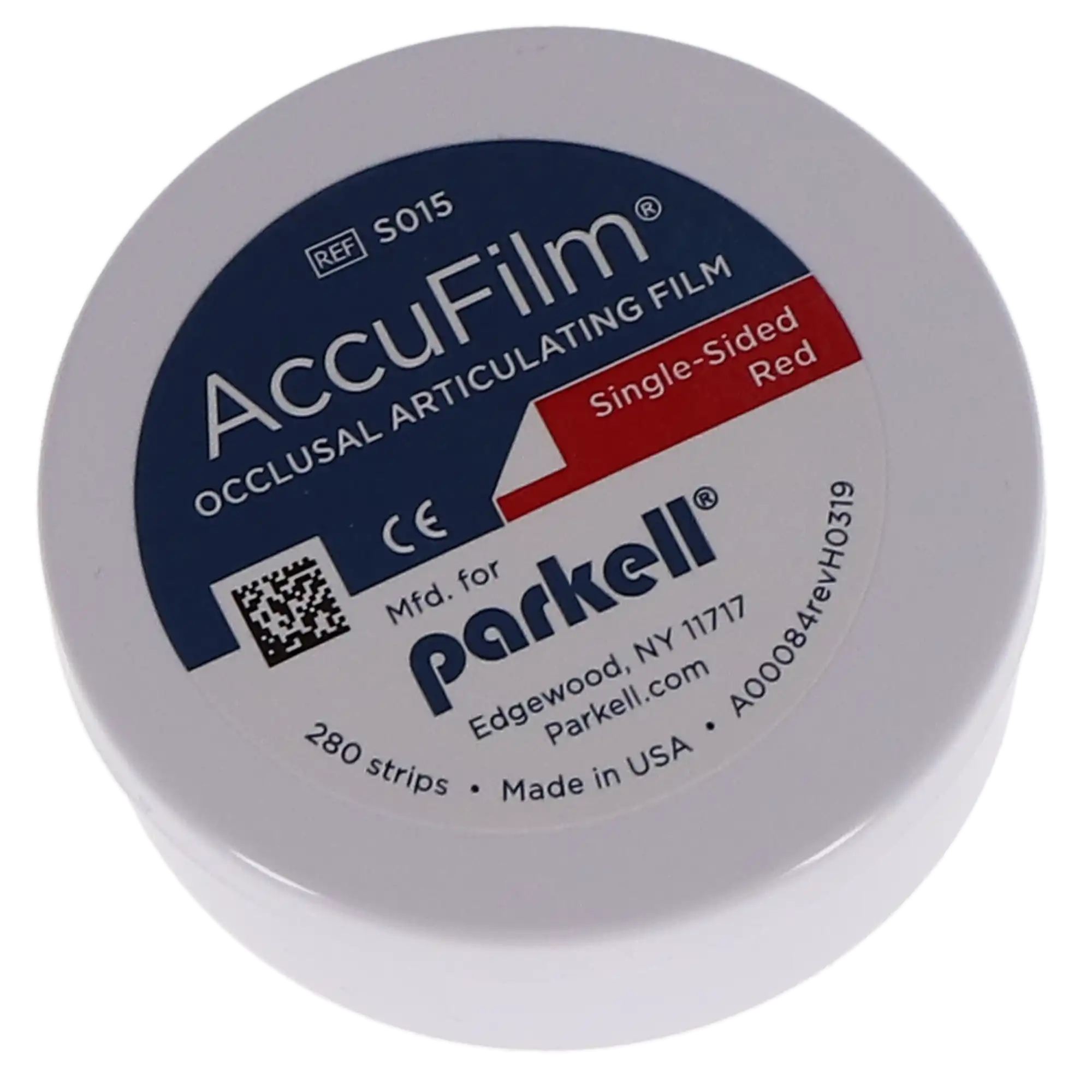Parkell AccuFilm I Single-Sided Articulating Film, Red, Pre-Cut Strips, 21 Microns, 3-1/2" x 7/8", 280/Box, S015 thumbnail 4