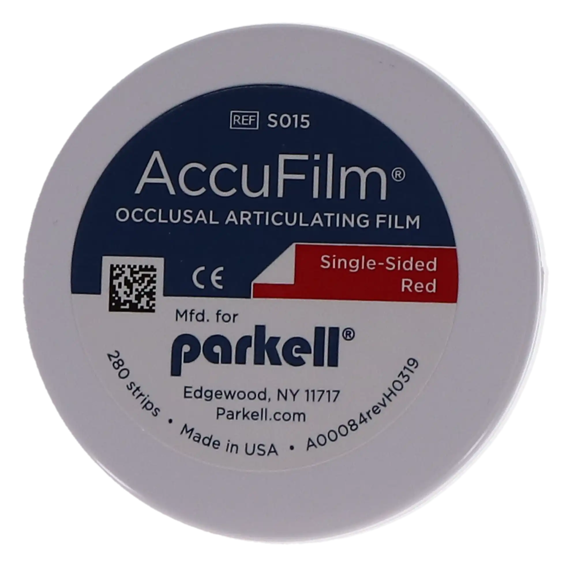 Parkell AccuFilm I Single-Sided Articulating Film, Red, Pre-Cut Strips, 21 Microns, 3-1/2" x 7/8", 280/Box, S015 thumbnail 6
