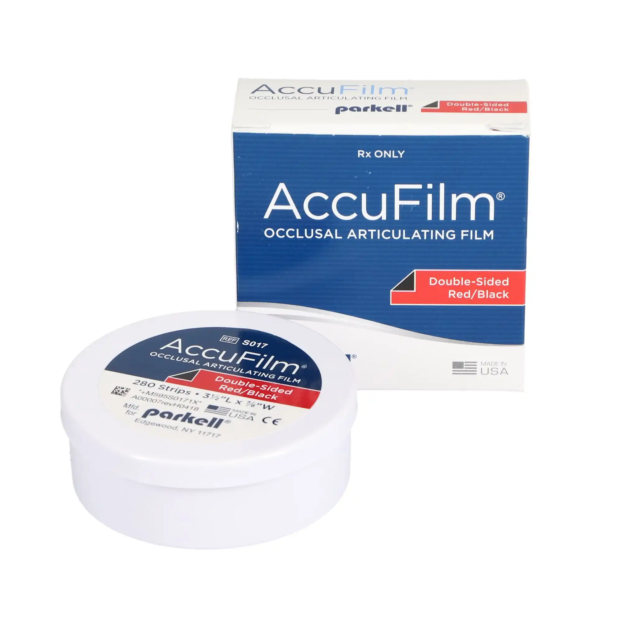 AccuFilm II Double-Sided Articulating Film, Red/Black, Pre-Cut Strips, 3-1/2" x 7/8", 21 Microns, 280/Pkg, S017 thumbnail 5