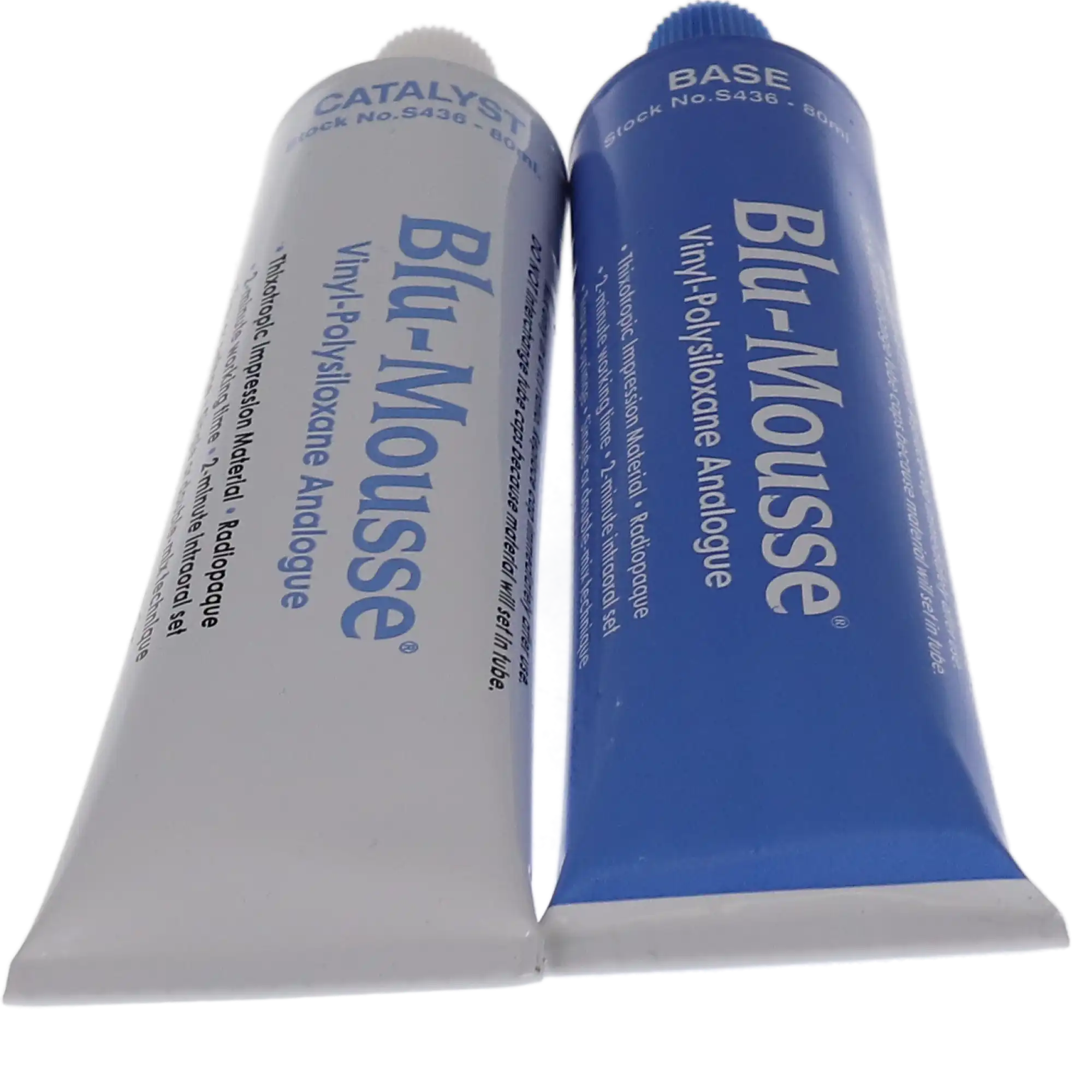 Blu-Mousse VPS Bite Registration Material, Classic (2-Minute Set), 80 ml Tubes, Pack of 2, S436 thumbnail 3