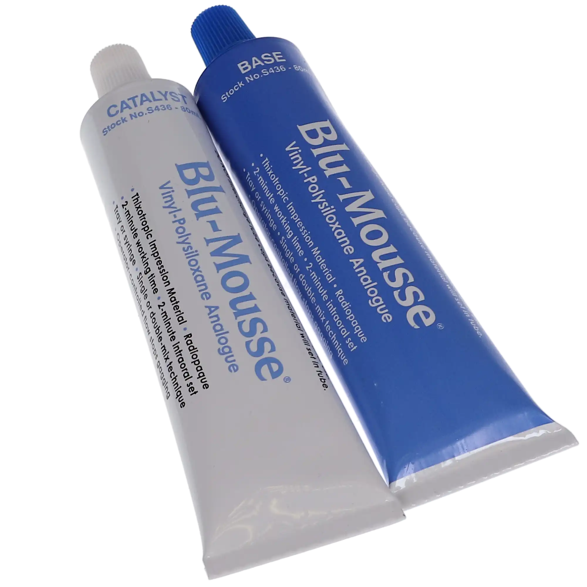Blu-Mousse VPS Bite Registration Material, Classic (2-Minute Set), 80 ml Tubes, Pack of 2, S436 thumbnail 4