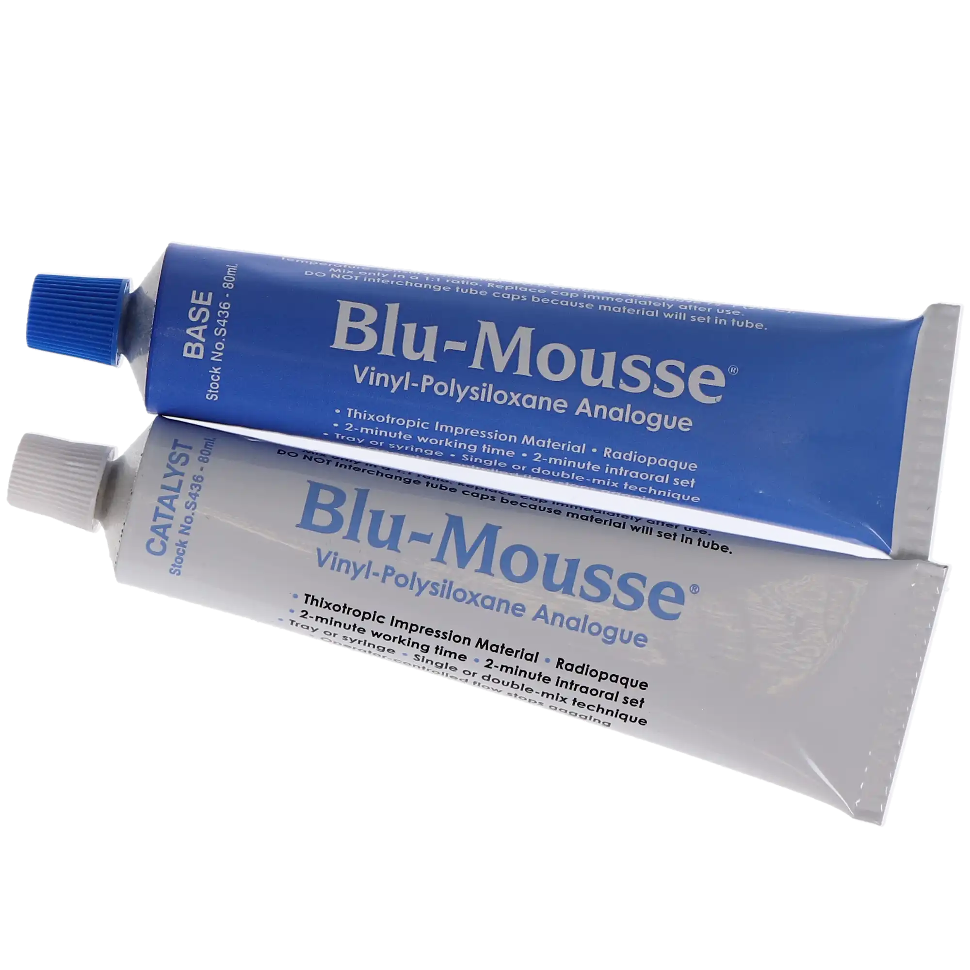 Blu-Mousse VPS Bite Registration Material, Classic (2-Minute Set), 80 ml Tubes, Pack of 2, S436 thumbnail 6