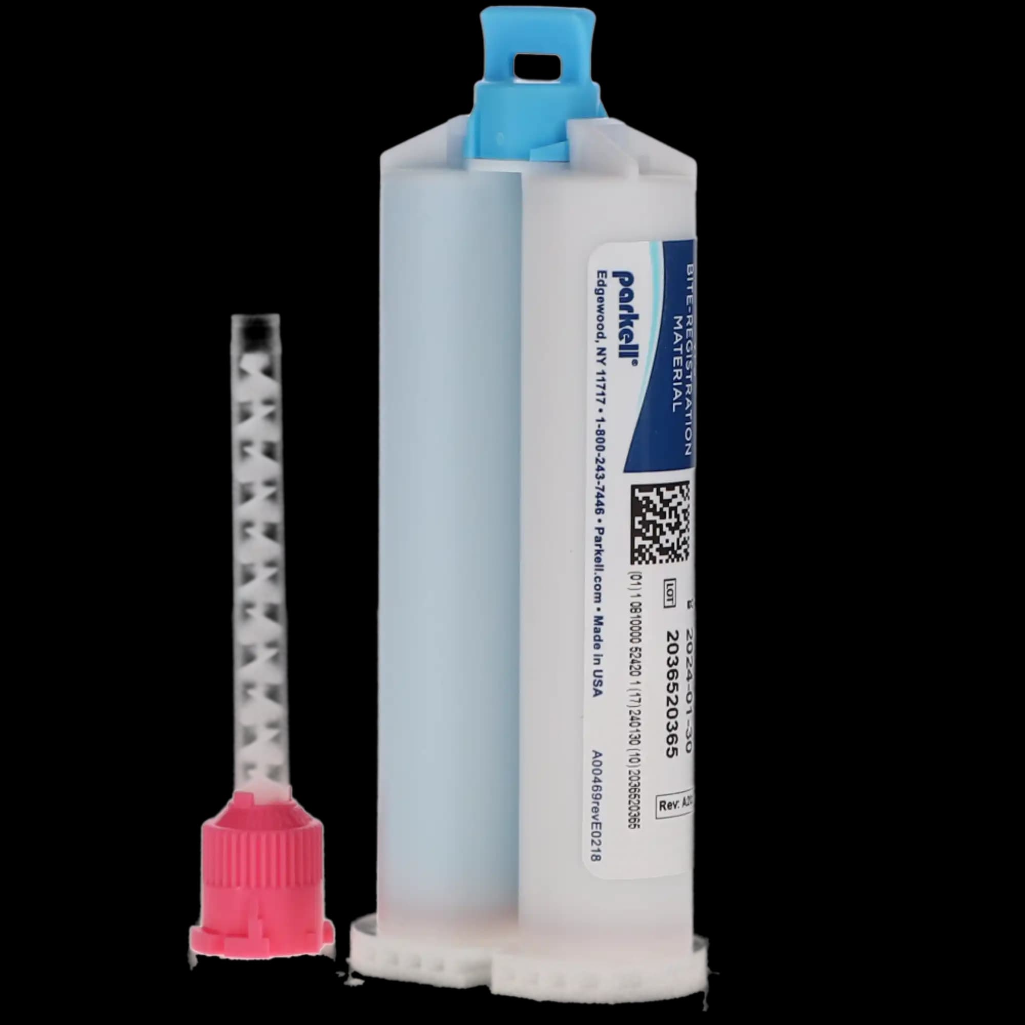 Blu-Mousse VPS Bite Registration Material, Classic Set, 50 ml Split Cartridge, Scent-Free, 2/Pkg, S438S thumbnail 4