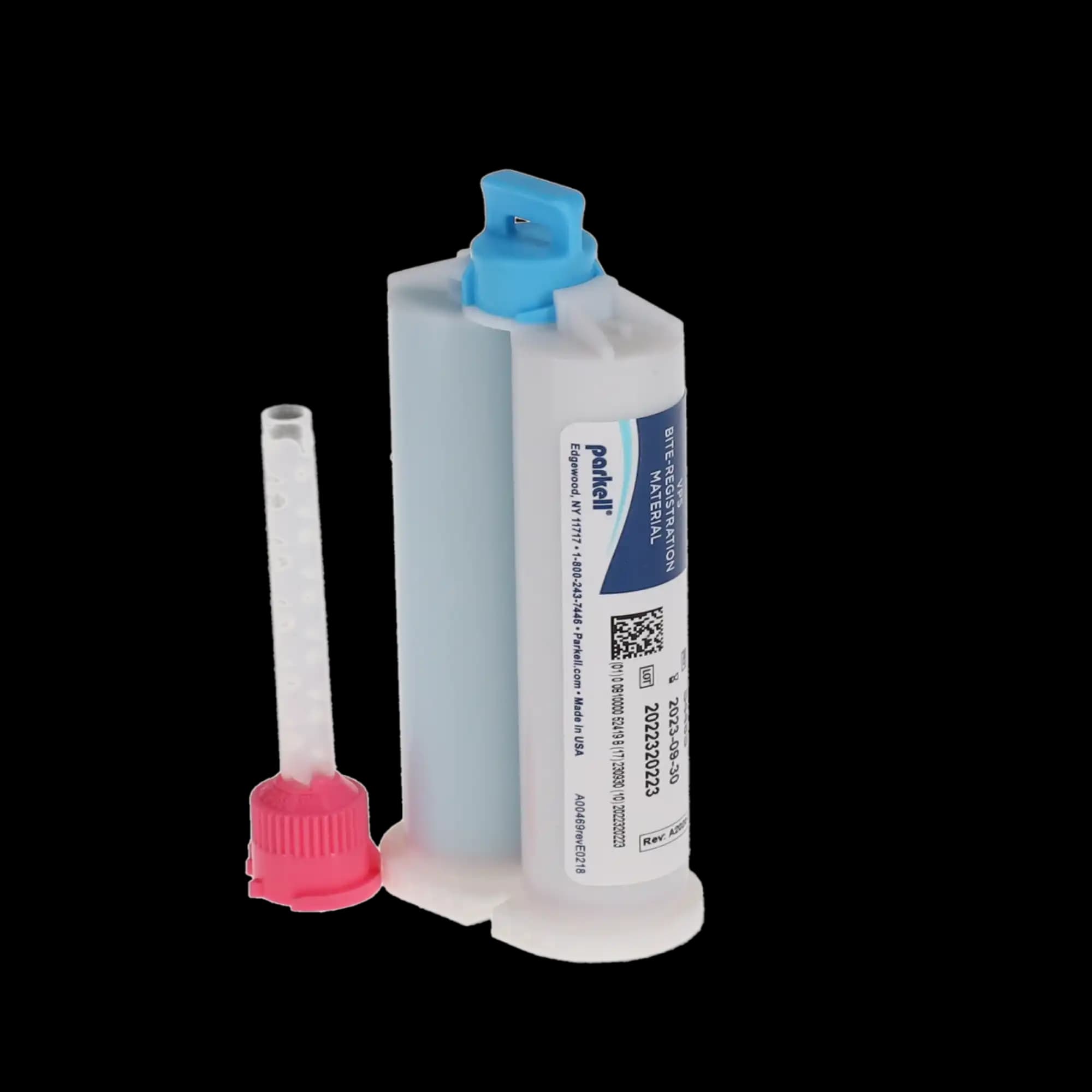 Blu-Mousse VPS Bite Registration Material, Super-Fast, Peppermint, 50 ml Split Cartridges, 2/Pk, S448S thumbnail 2