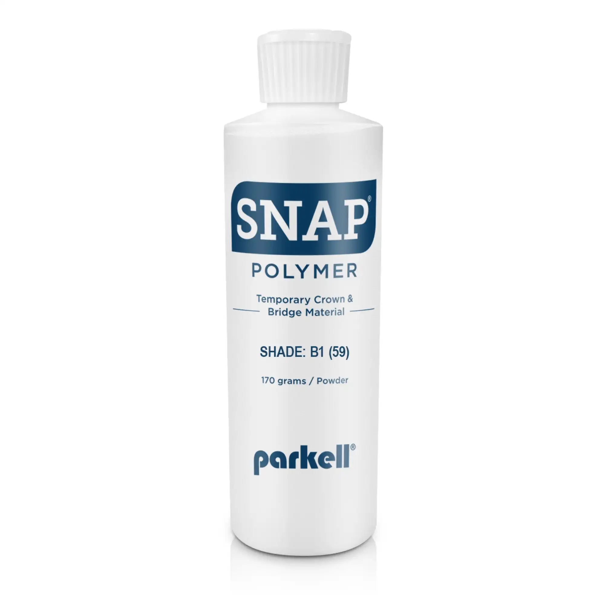 Snap Temporary Crown & Bridge Material, Acrylic Powder, Shade 59 (B1), 170 g, 1/Pk, S452 - Snap Temporary C&amp;B Material, Polymer, Acrylic Powder, # 59, 170 g, B1, 1/Pk, S452 - Image 1