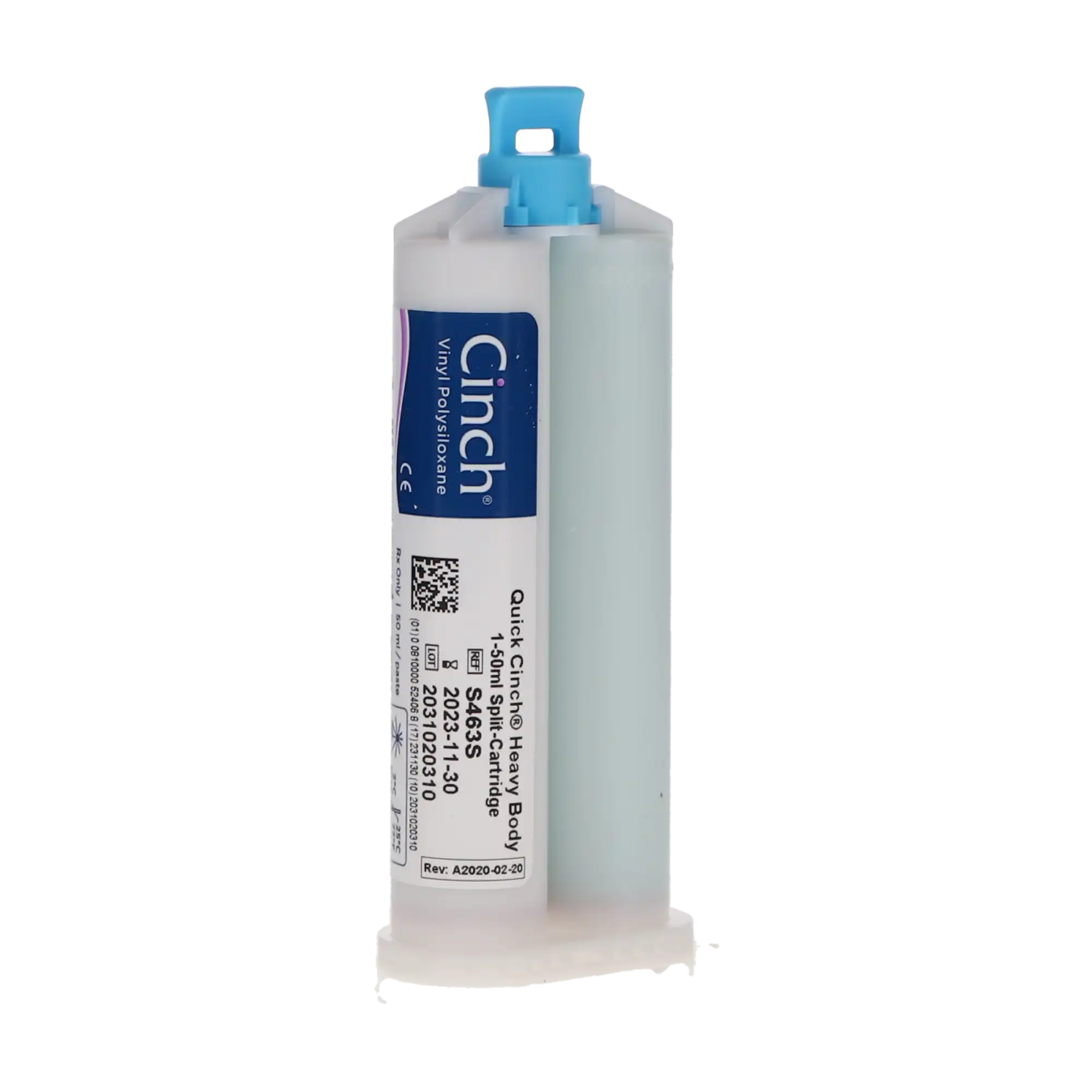 Cinch Quick Heavy Body VPS Impression Material, Fast Set, 50 ml Cartridges, 4/Pk, S463S thumbnail 3