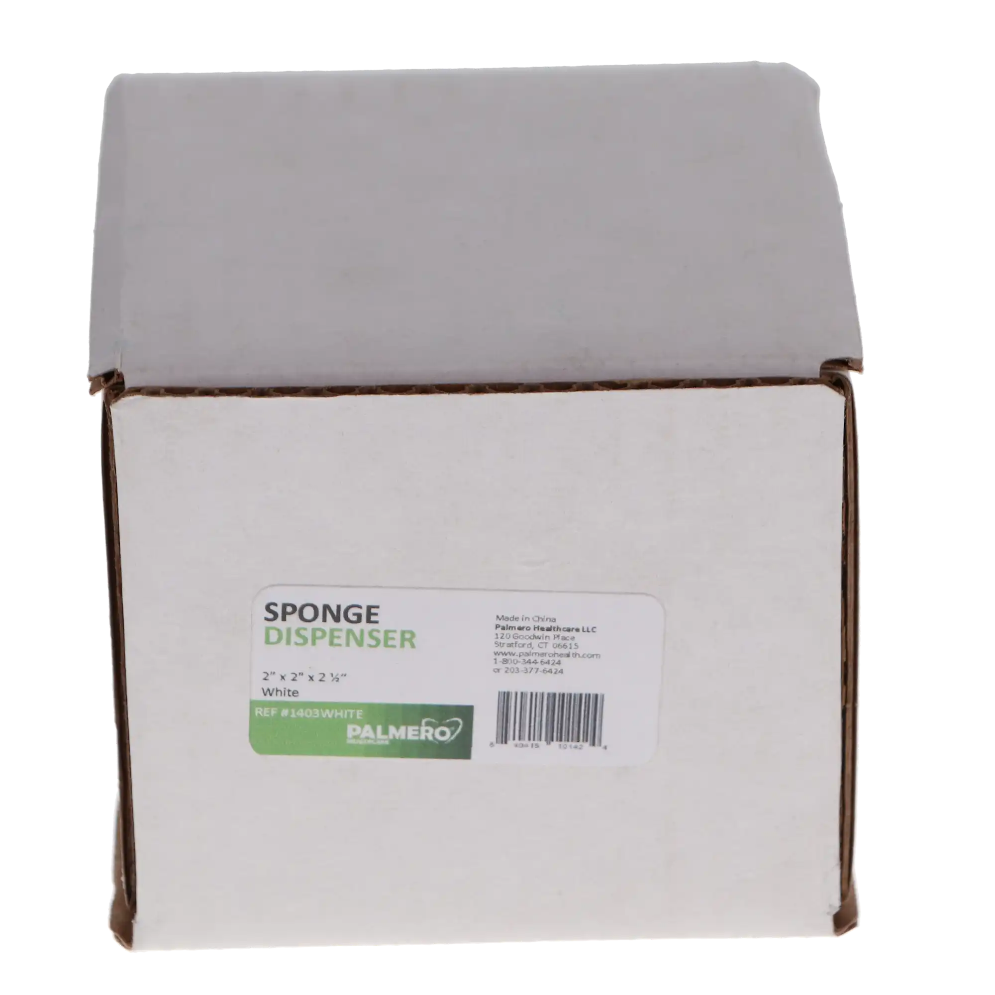 Palmero Sponge Dispenser, Spill-Proof, 2" x 2" x 2.5", White, 1/Pk, 1403WHITE thumbnail 5