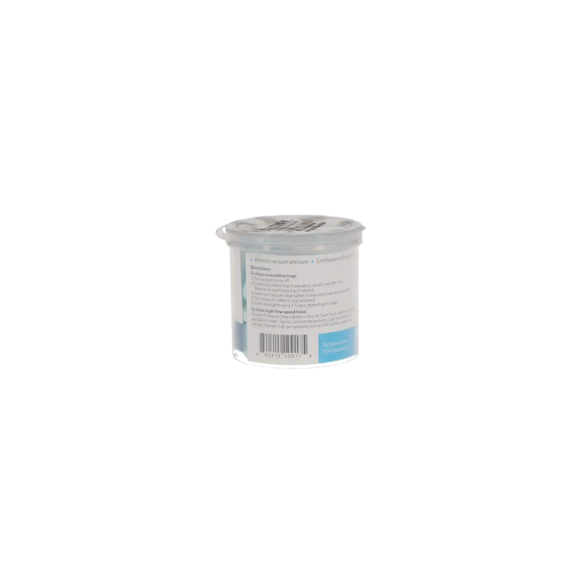 Palmero Vacuum Clean™ Evacuation System Maintenance Tablets, 45/Bottle, 3547 thumbnail 7