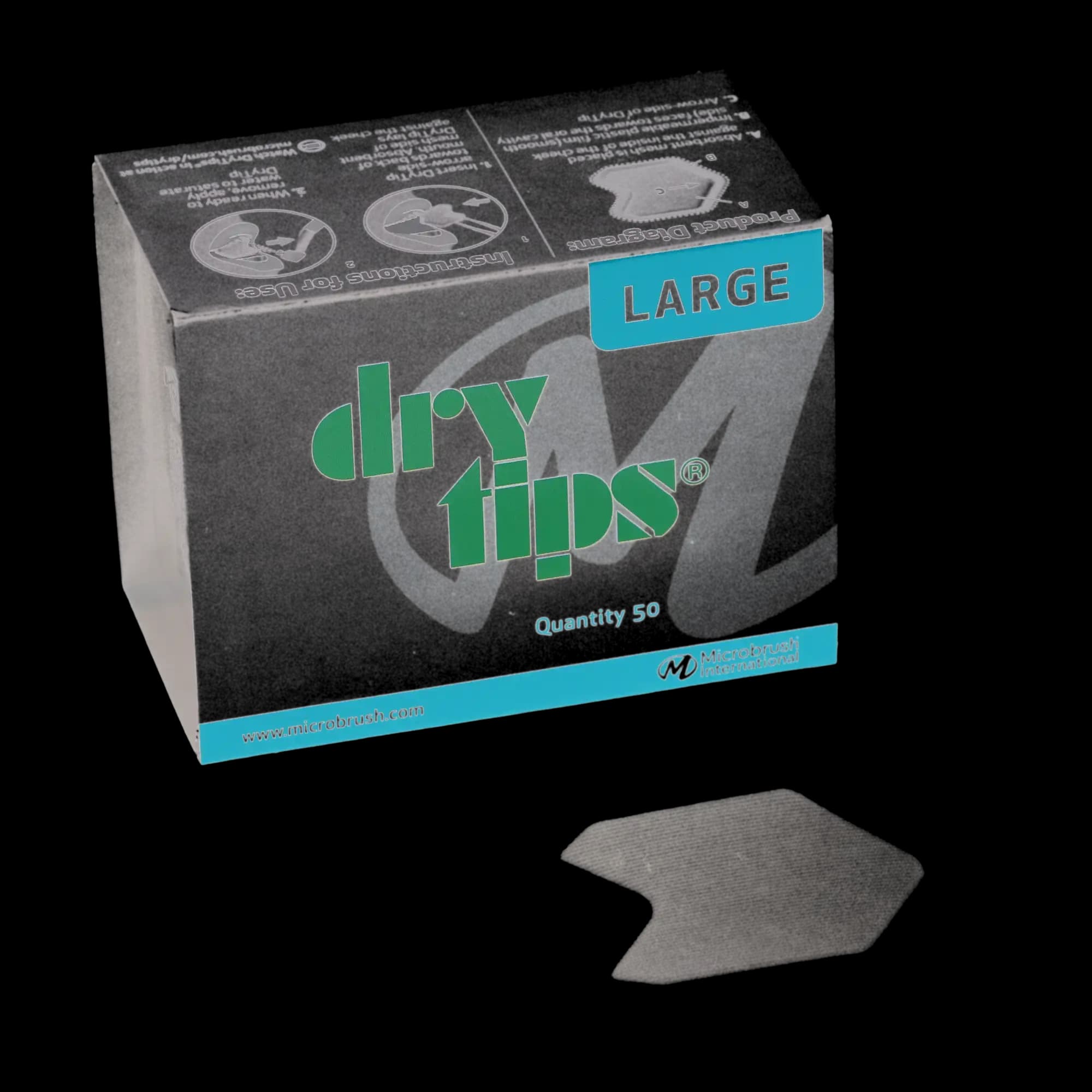 DryTips Cotton Roll Substitute, Large (Adult), White, 50/Pack, 291542 thumbnail 9