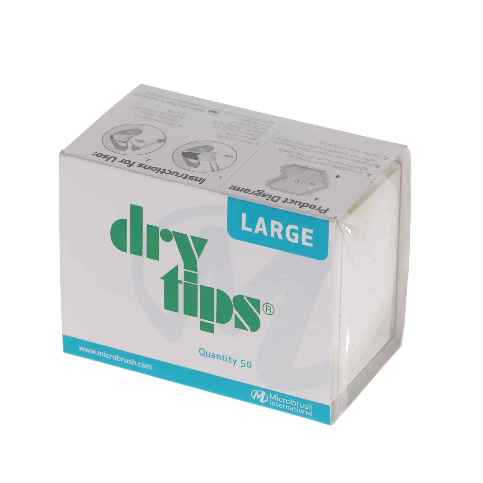DryTips Cotton Roll Substitute, Large (Adult), White, 50/Pack, 291542 thumbnail 10
