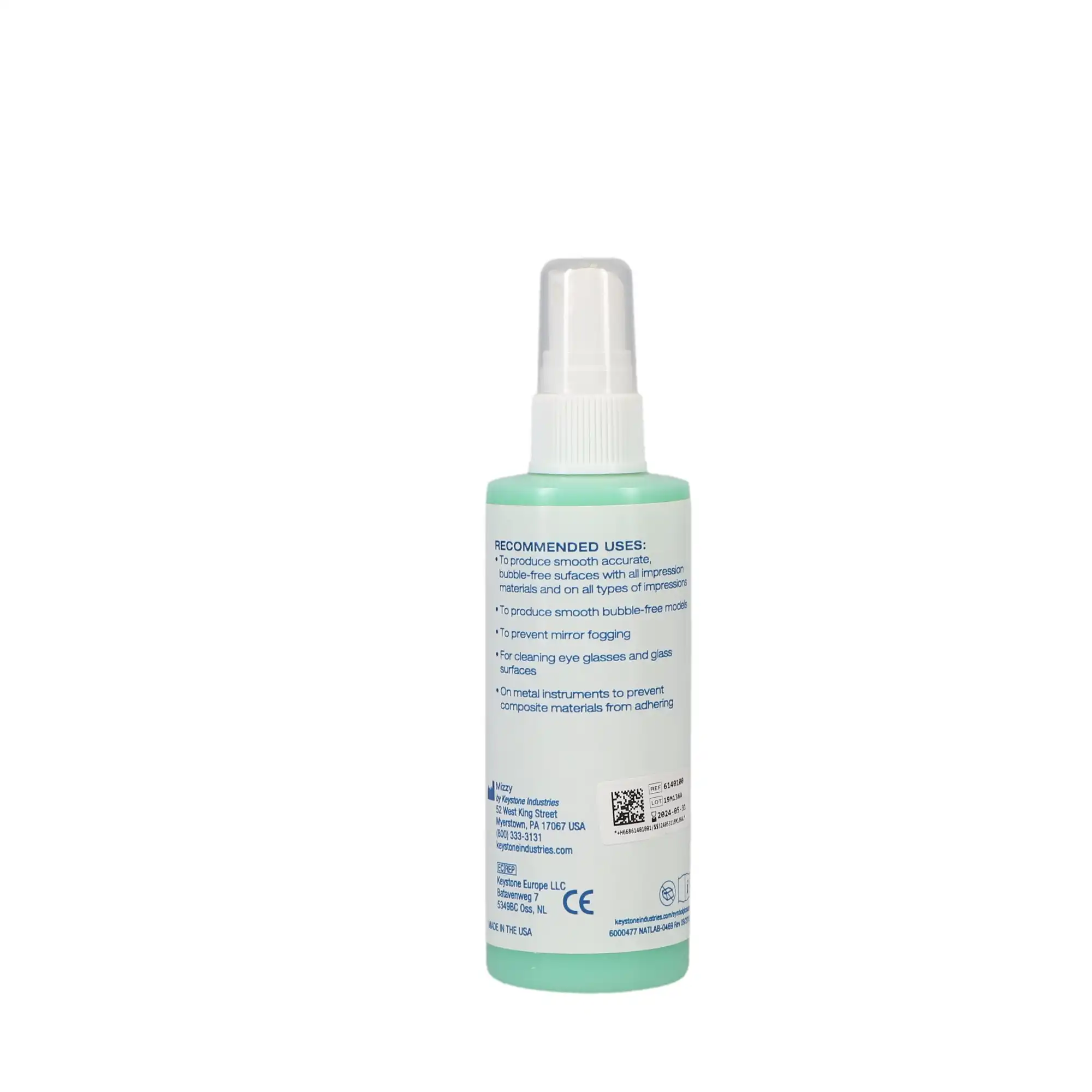 Keystone Industries Mizzy PIP Pressure Indicator Paste Spray, Mint Flavor, 4 oz Bottle, 6140100 thumbnail 3