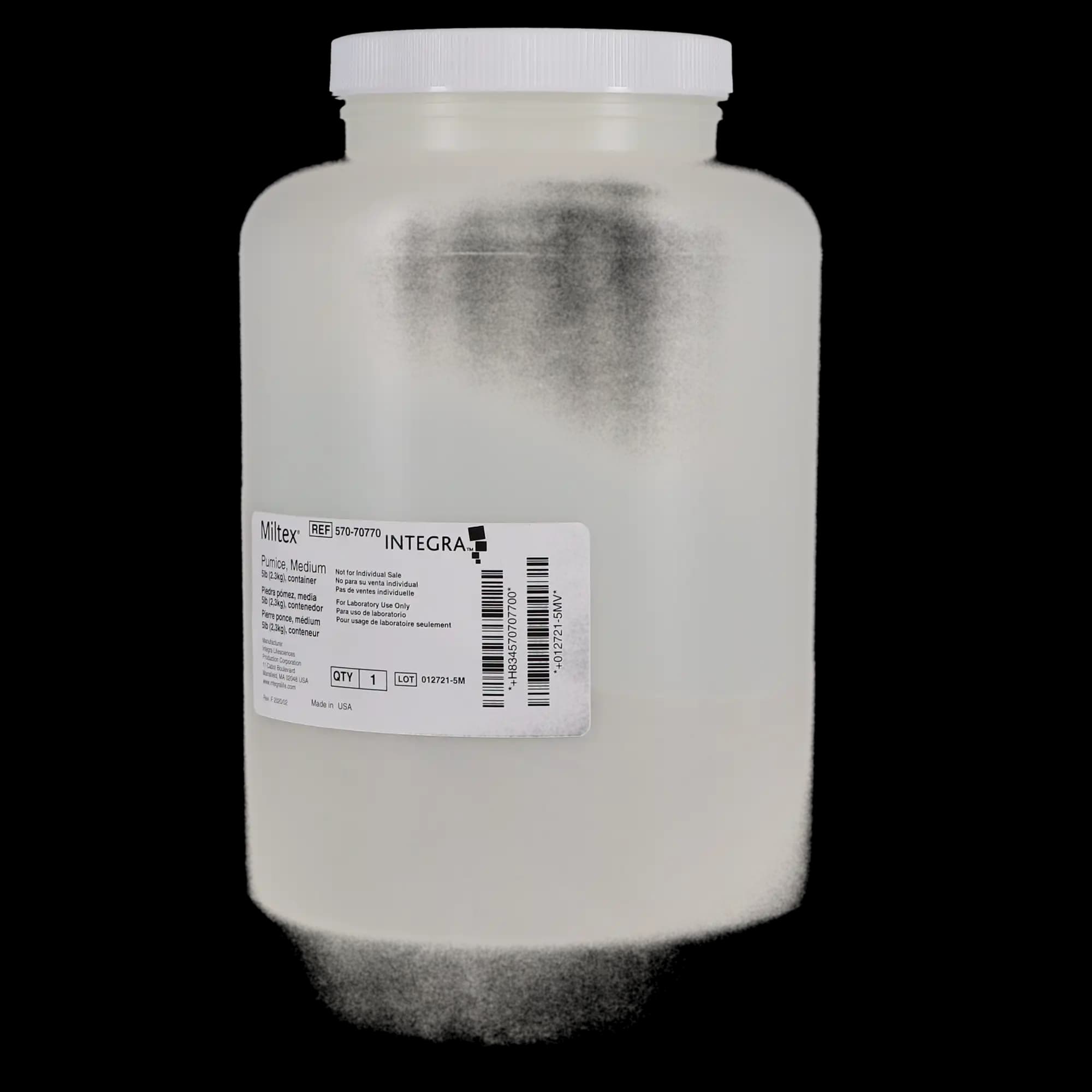 Miltex Dental Pumice, Medium Grit, 5 lbs, 1/Pk, 70770 - Dental Pumice, 5 lbs, Medium, 1/Pk, 70770 (Discontinued) - Image 1