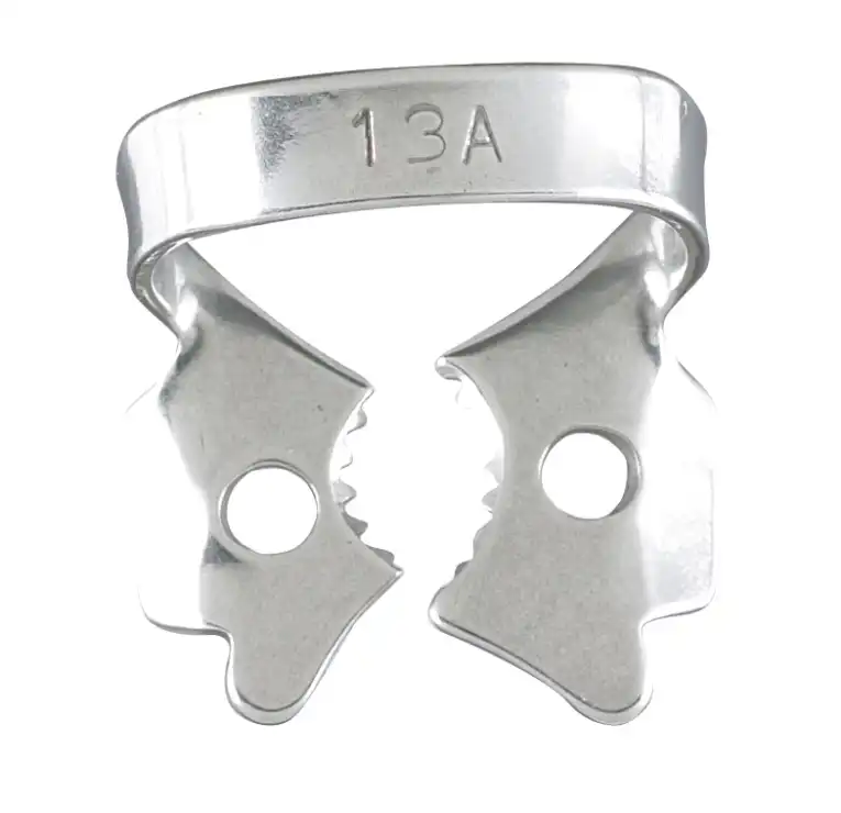 Miltex Rubber Dam Clamp, #13A, Winged, Lower Molars, Stainless Steel, 1/Pk, 76D-13A thumbnail 2