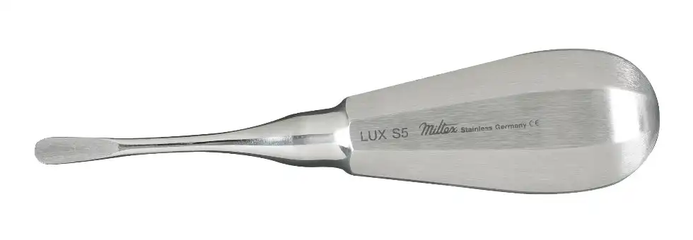 Miltex Luxating Elevator, Straight Tip, 5 mm, Stainless Steel Handle, 1/Pk, DELLUXS5 thumbnail 2