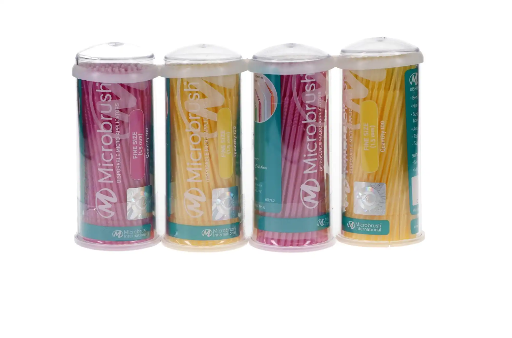 Microbrush Tube Series Disposable Micro Applicators, Fine (1.5 mm), Yellow/Pink, 400/Pk, MFA400 thumbnail 11