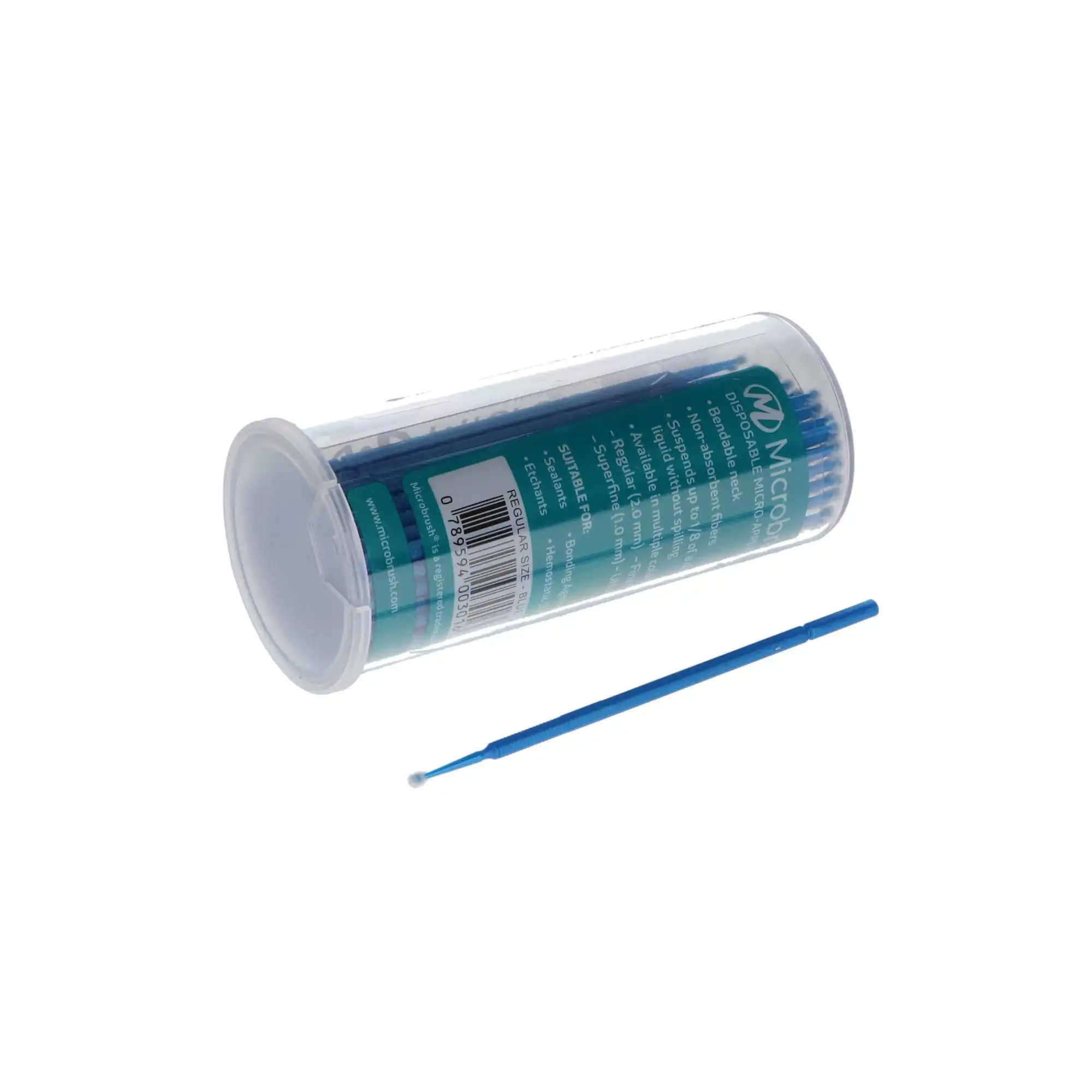 Microbrush Tube Series Disposable Applicators, Regular (2 mm), Assorted Colors, 400/Pk (4 Tubes of 100), MRA400 thumbnail 8