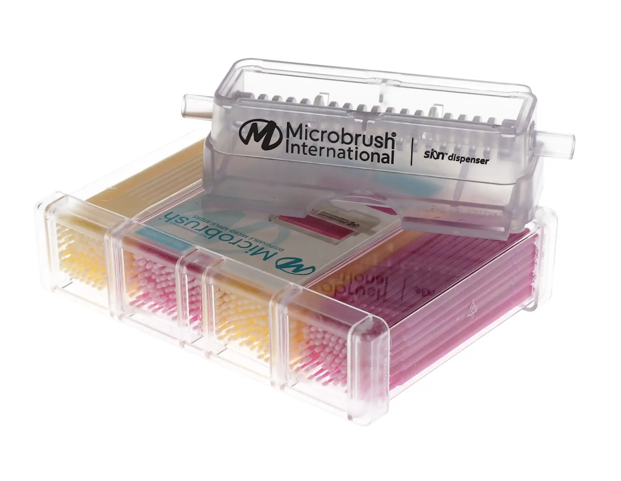 Microbrush Plus Dispenser Kit, Fine (1.5 mm), Assorted Pink/Yellow, 400 Applicators, PF400-KIT thumbnail 11