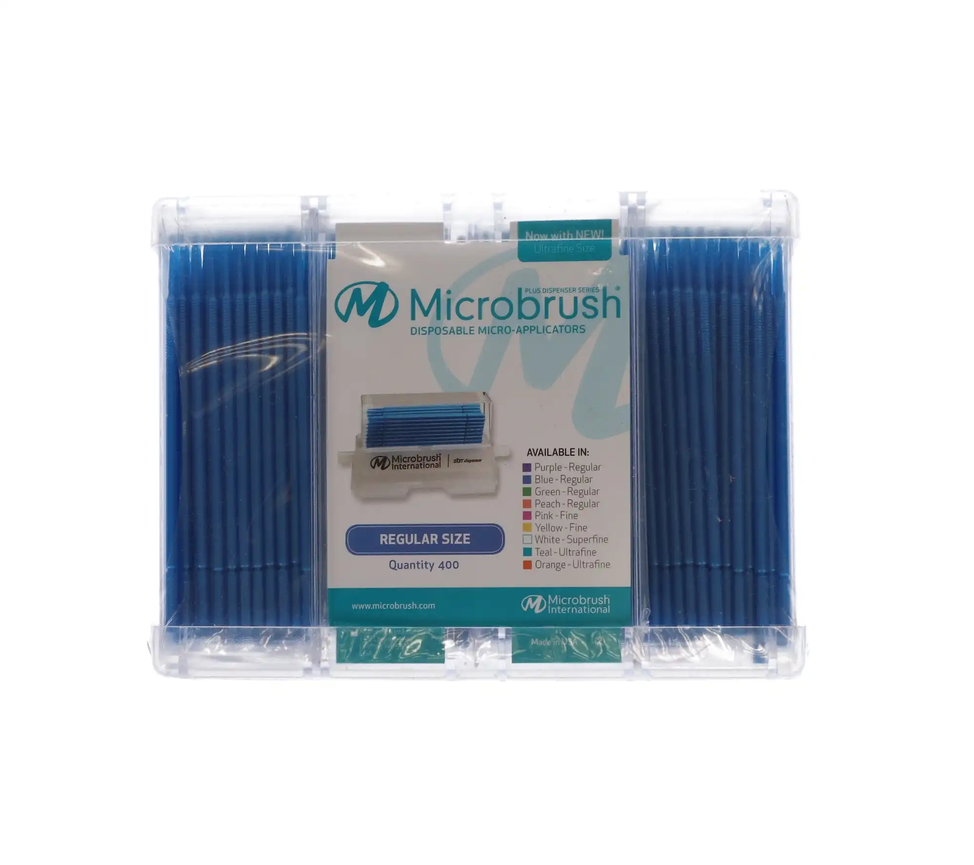 Microbrush Plus Micro-Applicator Dispenser Refills, Regular (2 mm), Blue, 400/Pk, PR400BL thumbnail 10