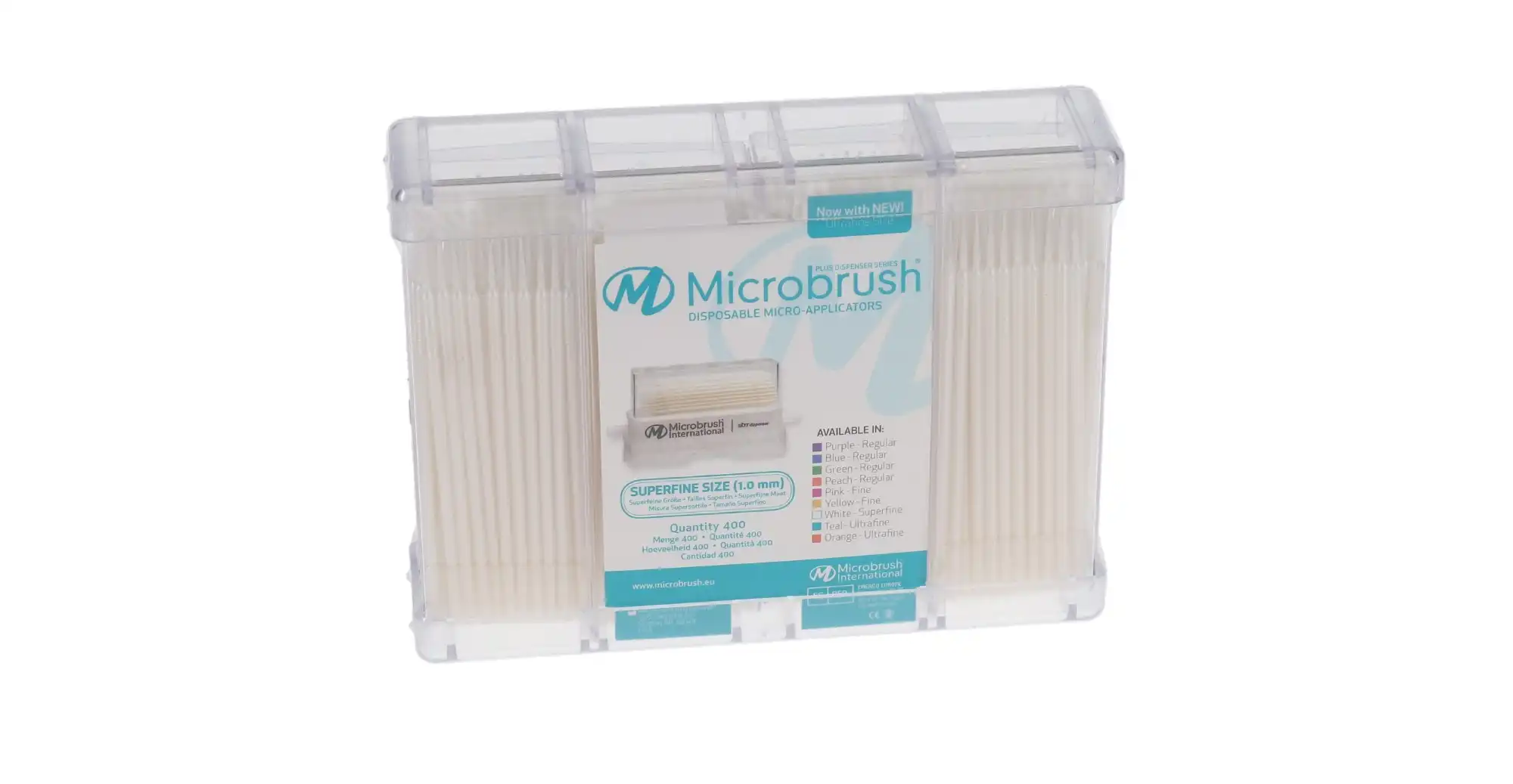 Microbrush Plus Micro-Applicator Dispenser Refills, Super Fine (1 mm), White, 400/Pk, PSF400 thumbnail 11
