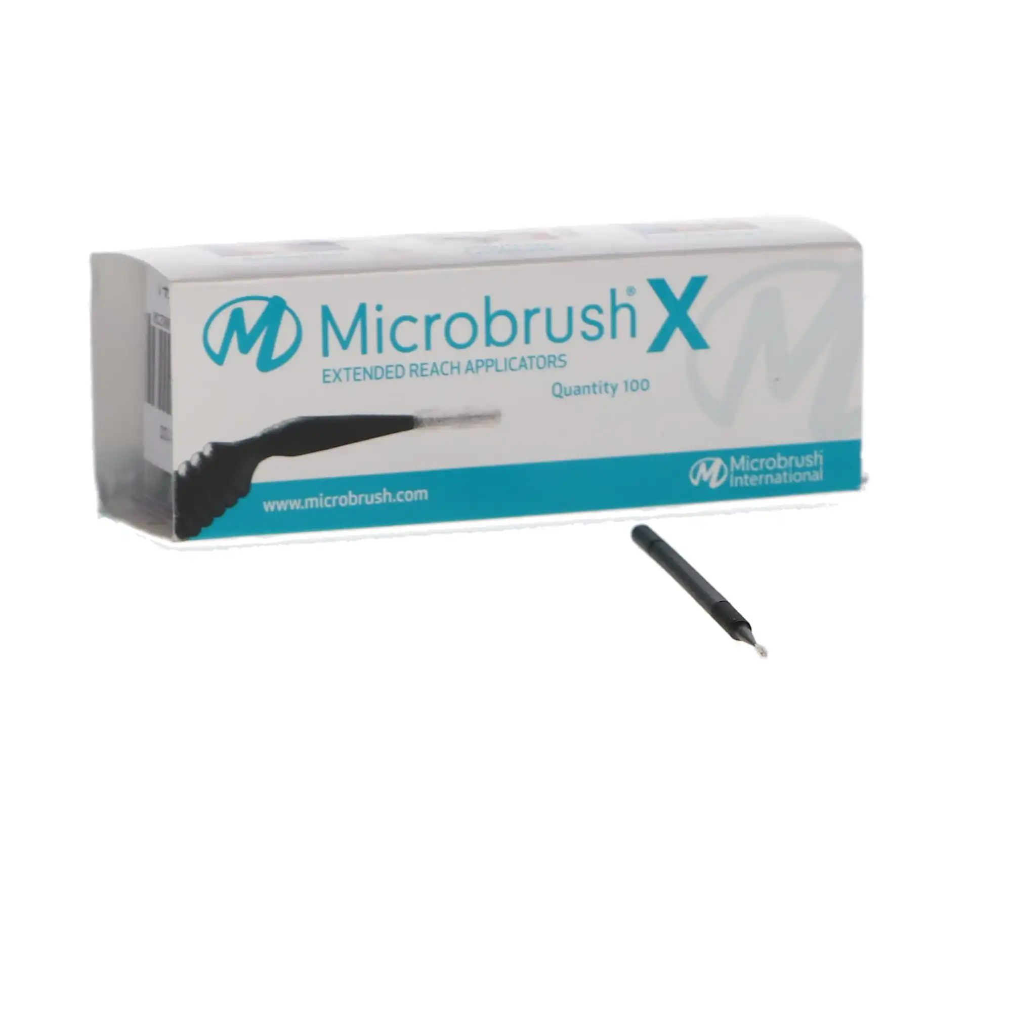 Microbrush X Extended Reach Micro Applicator Refill, Extra-Thin, Black, Bendable up to 90°, 100/Pk, PX100 thumbnail 10