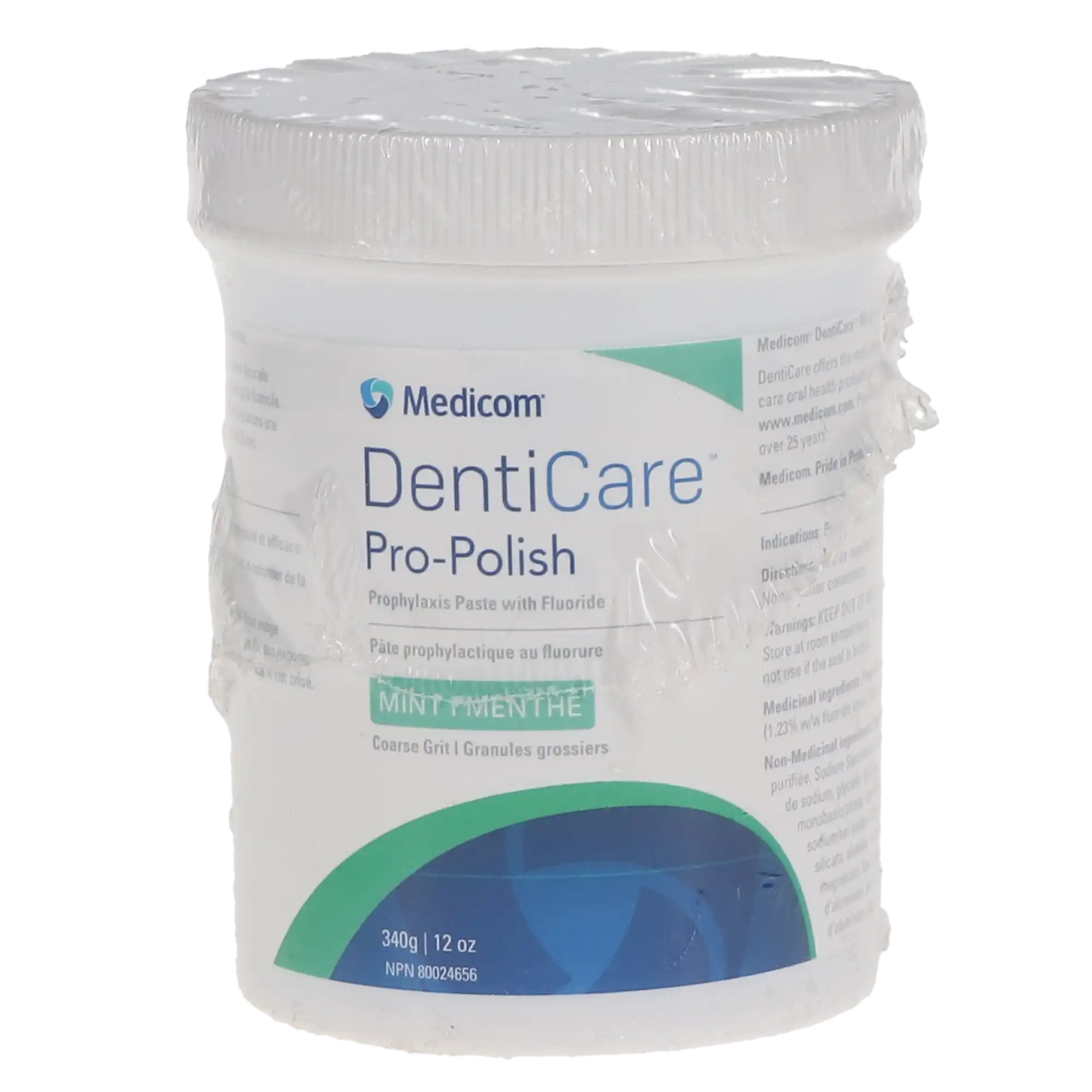 DentiCare Pro-Polish Prophy Paste with Fluoride, Coarse, Mint, 12 oz (340 g) Jar, 1/Pk, 10031-CMUN thumbnail 5