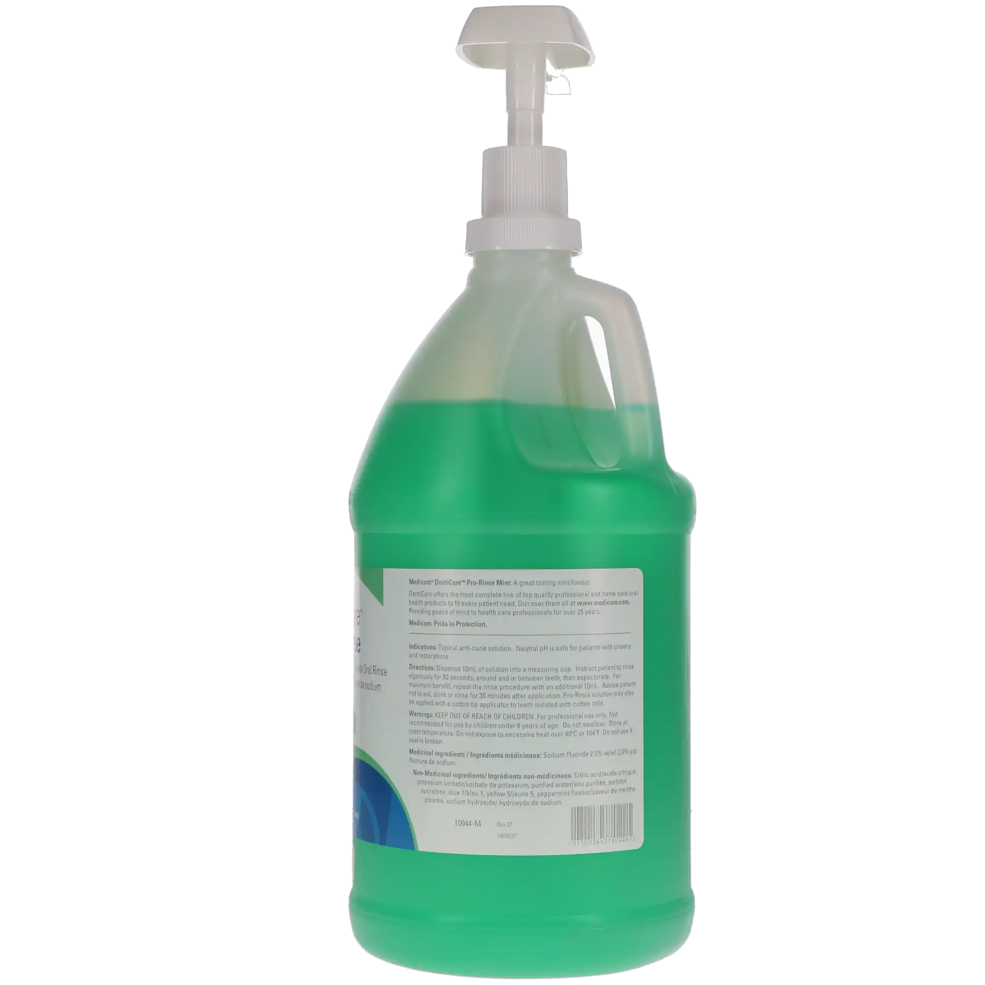 DentiCare Pro-Rinse 2% Neutral Sodium Fluoride Rinse, Mint, 64 oz (2 L) Bottle with Pump, 10044-M thumbnail 6