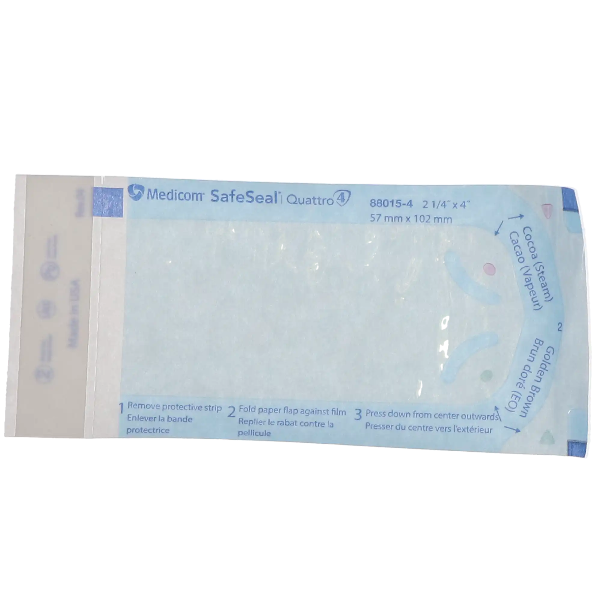 Medicom SafeSeal Quattro Self-Sealing Sterilization Pouches, 2.25" x 4", 200/Box, 88015-4 thumbnail 12