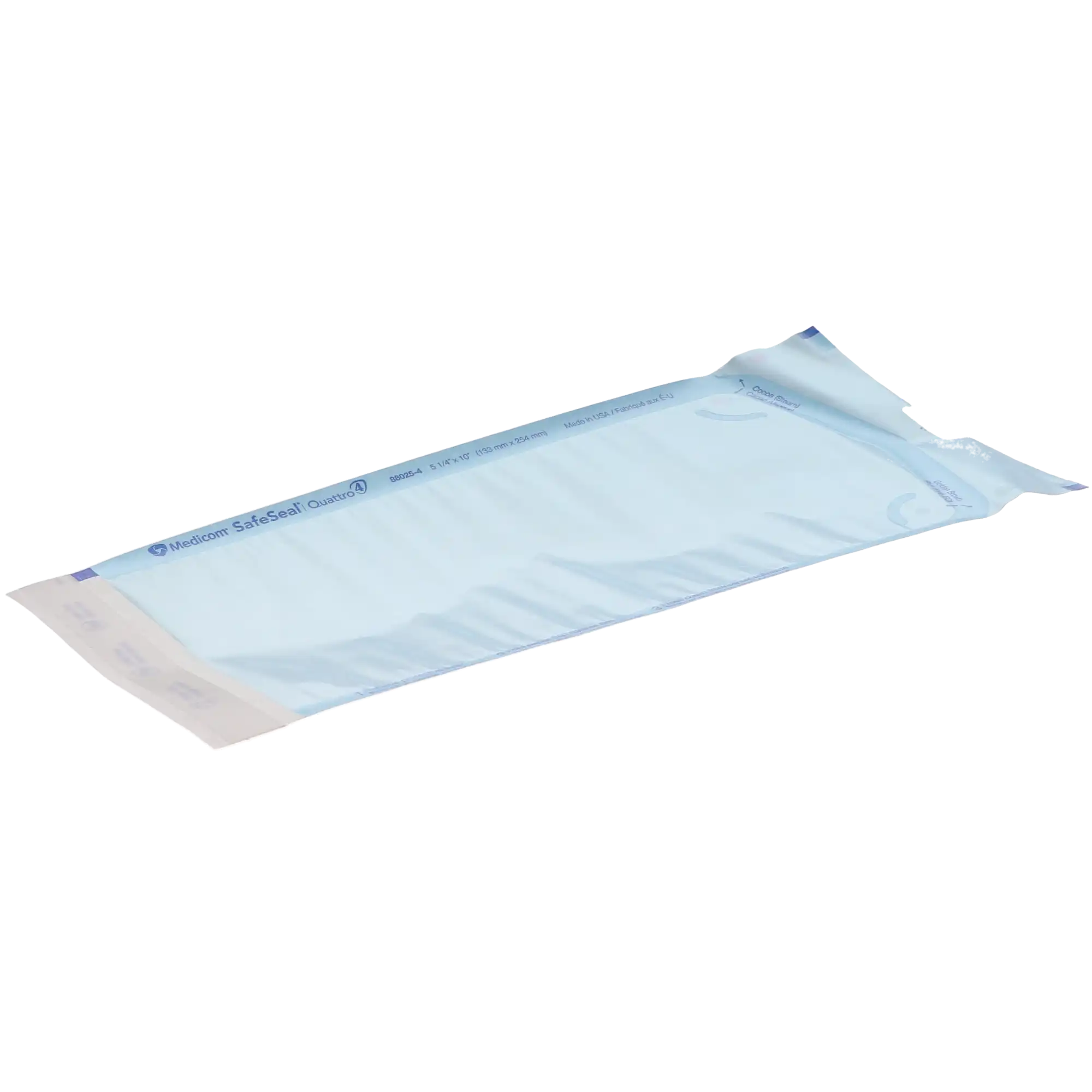 Medicom SafeSeal Quattro Self-Sealing Sterilization Pouches, 5.25" x 10", Blue Film/Paper, 200/Box, 88025-4 thumbnail 10