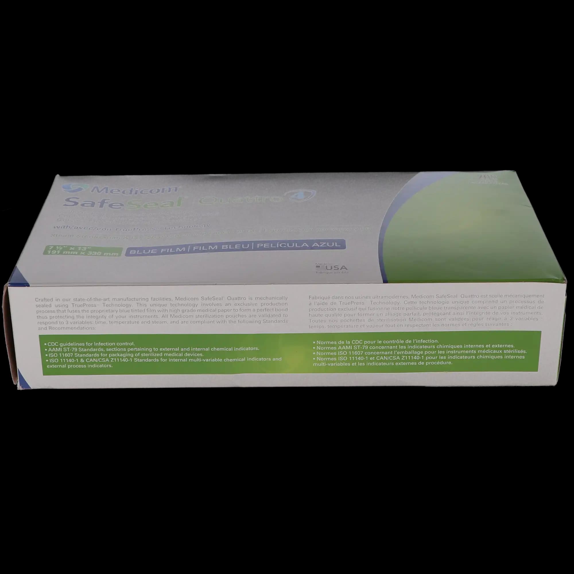 Medicom SafeSeal Quattro Self-Sealing Sterilization Pouches, 7.5" x 13", 200/Box, 88030-4 thumbnail 10