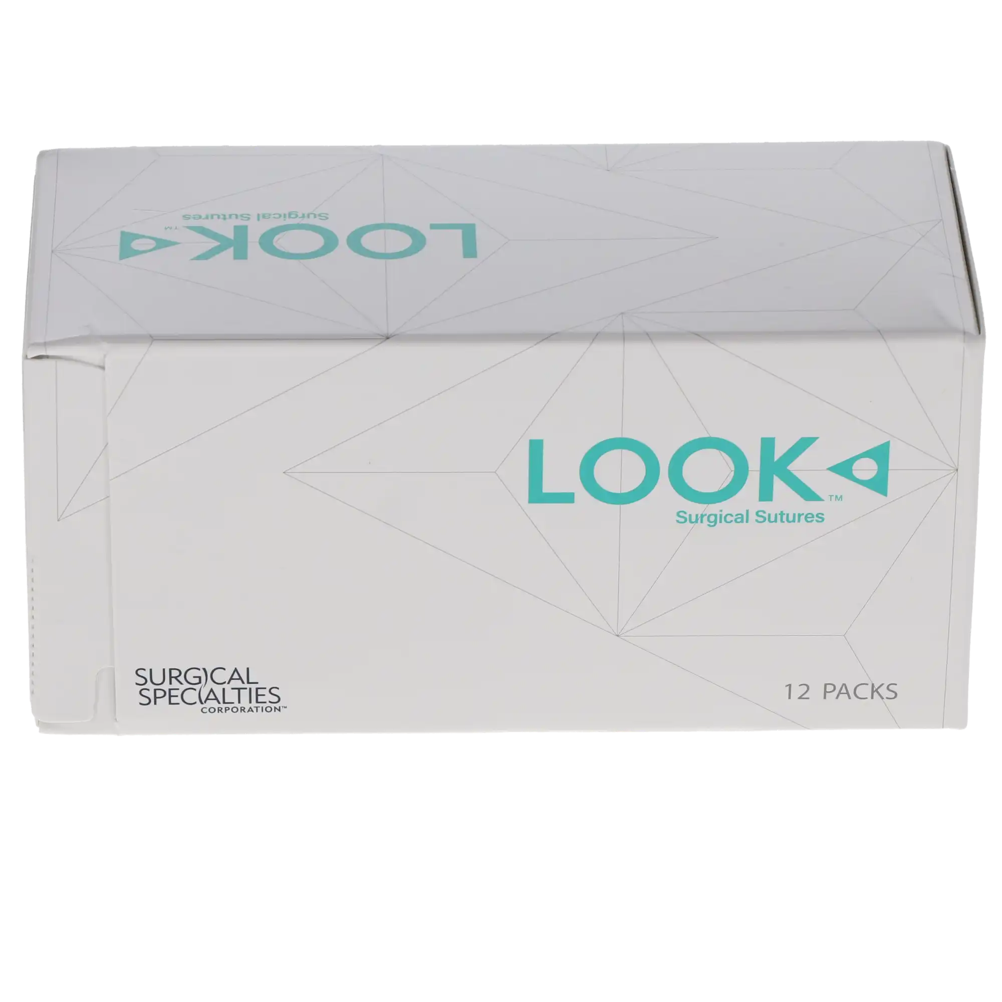 Look 536B Plain Gut Absorbable Suture, 4-0, 18" (45 cm), C-17 Reverse Cutting 3/8 Circle 12 mm Needle, 12/Box thumbnail 2