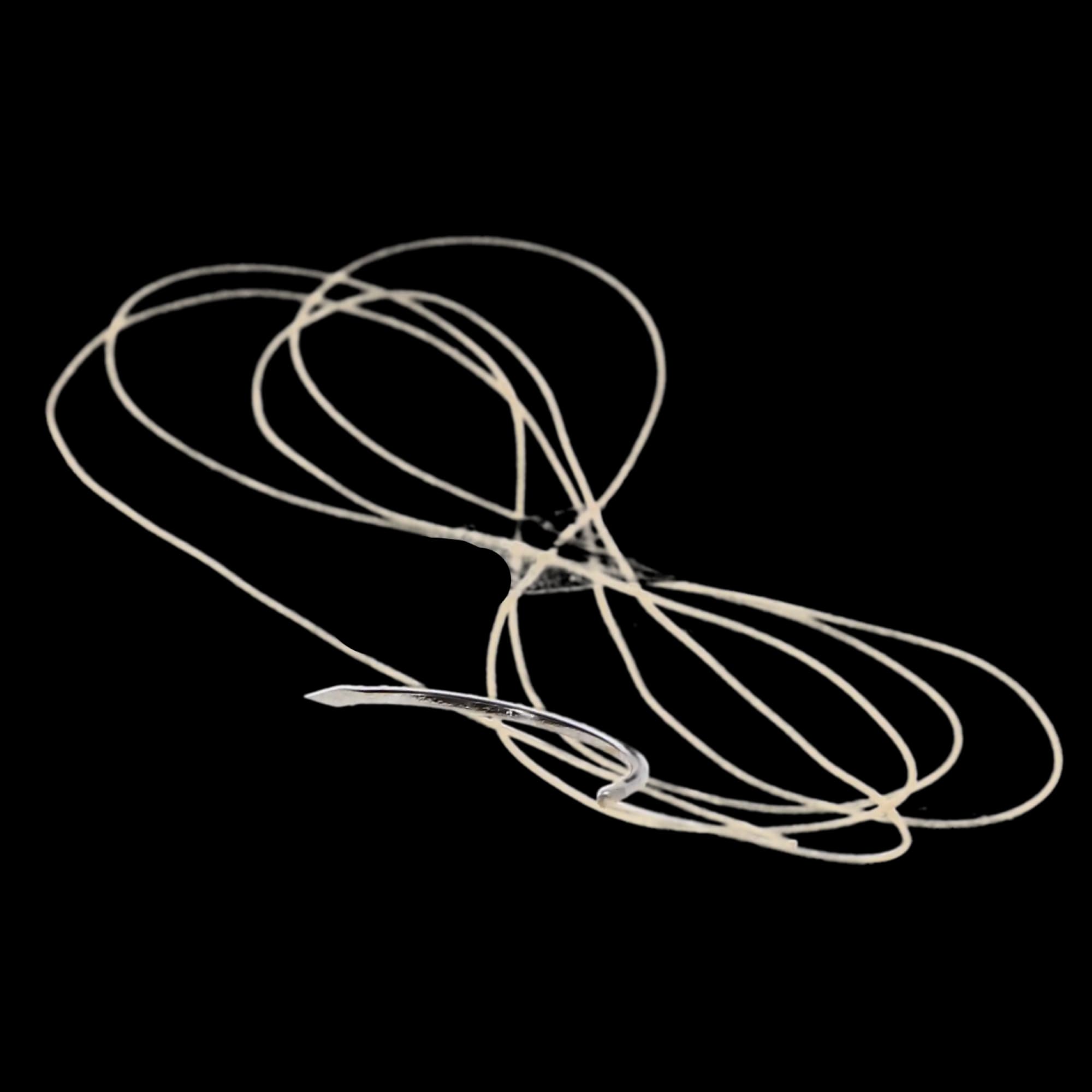 Look/Sharpoint Plain Gut Absorbable Suture, 3-0, 18", C-31 Reverse Cutting Needle, 1/2 Circle, 24mm, Beige, 12/Box, 594B thumbnail 5