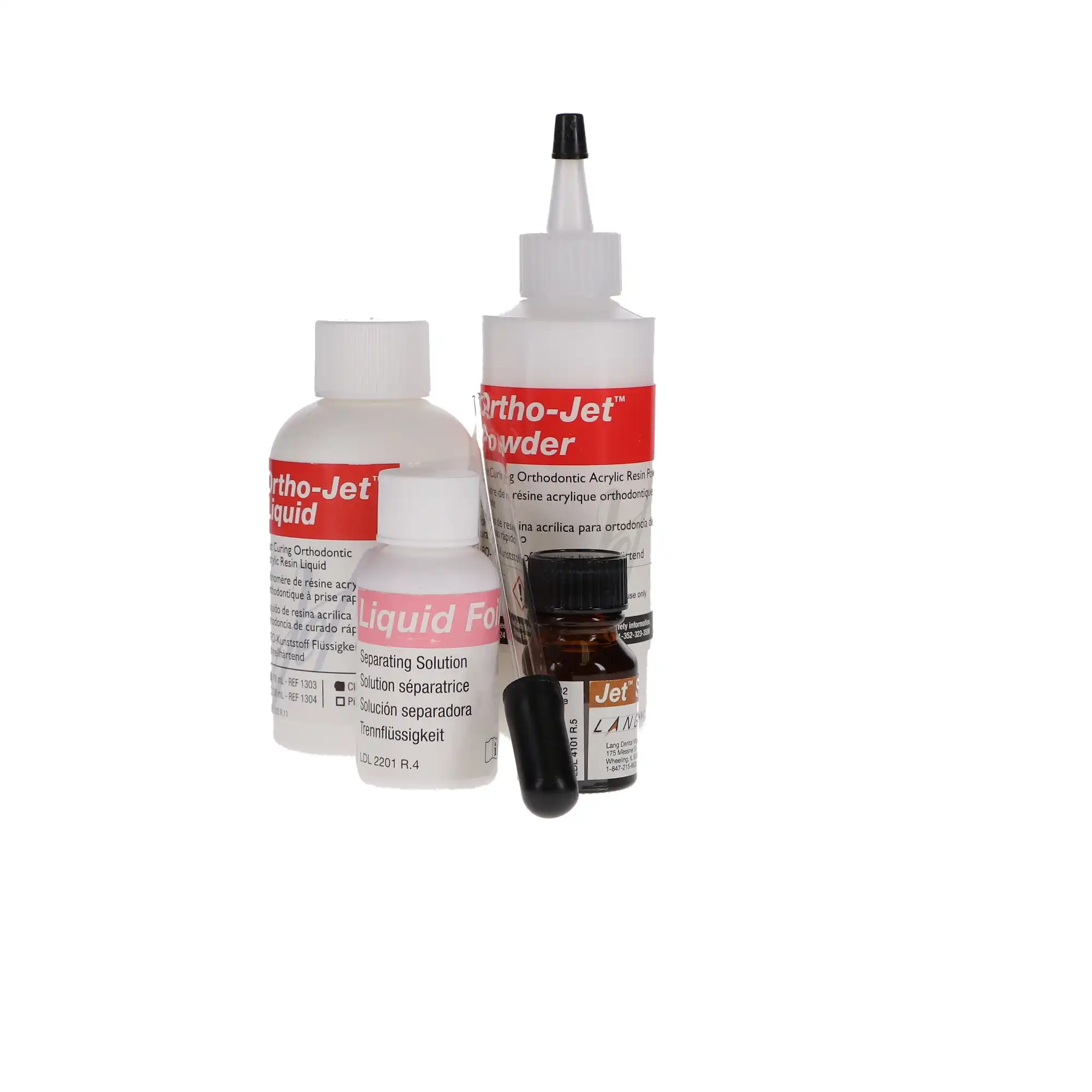 Ortho-Jet Professional Pack, Powder & Liquid, Clear Powder/Pink Liquid, 100 g Powder + 118 ml Liquid, 1323 thumbnail 2