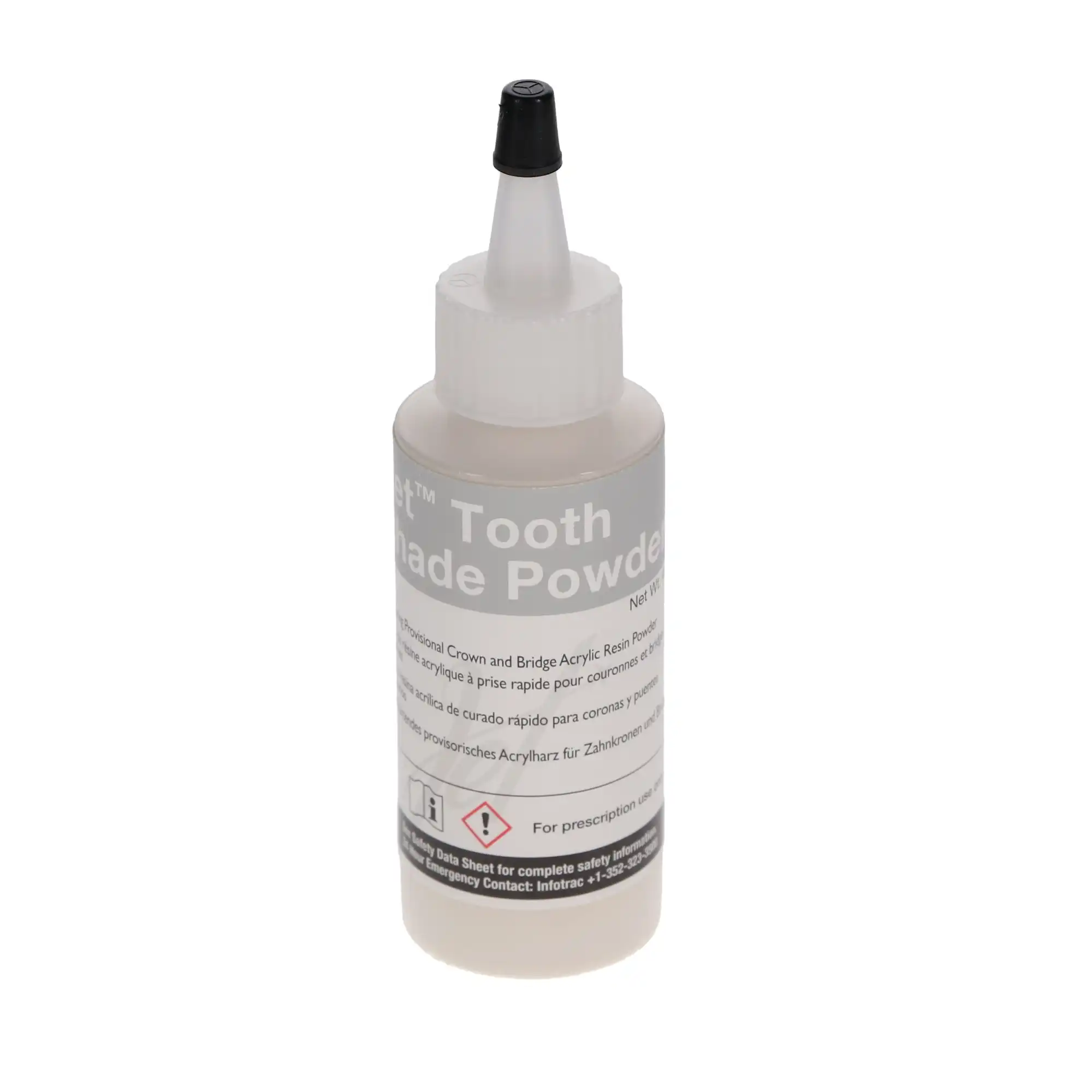 Jet Tooth Shade Temporary Crown & Bridge Acrylic Resin Powder, Shade #69/C2, 2 oz (45 g), 1/Pk, 1410-69 - Jet Tooth Shade Temporary C&B Acrylic Resin, Powder, # 69, 2 oz, C2, 1/Pk - Image 1