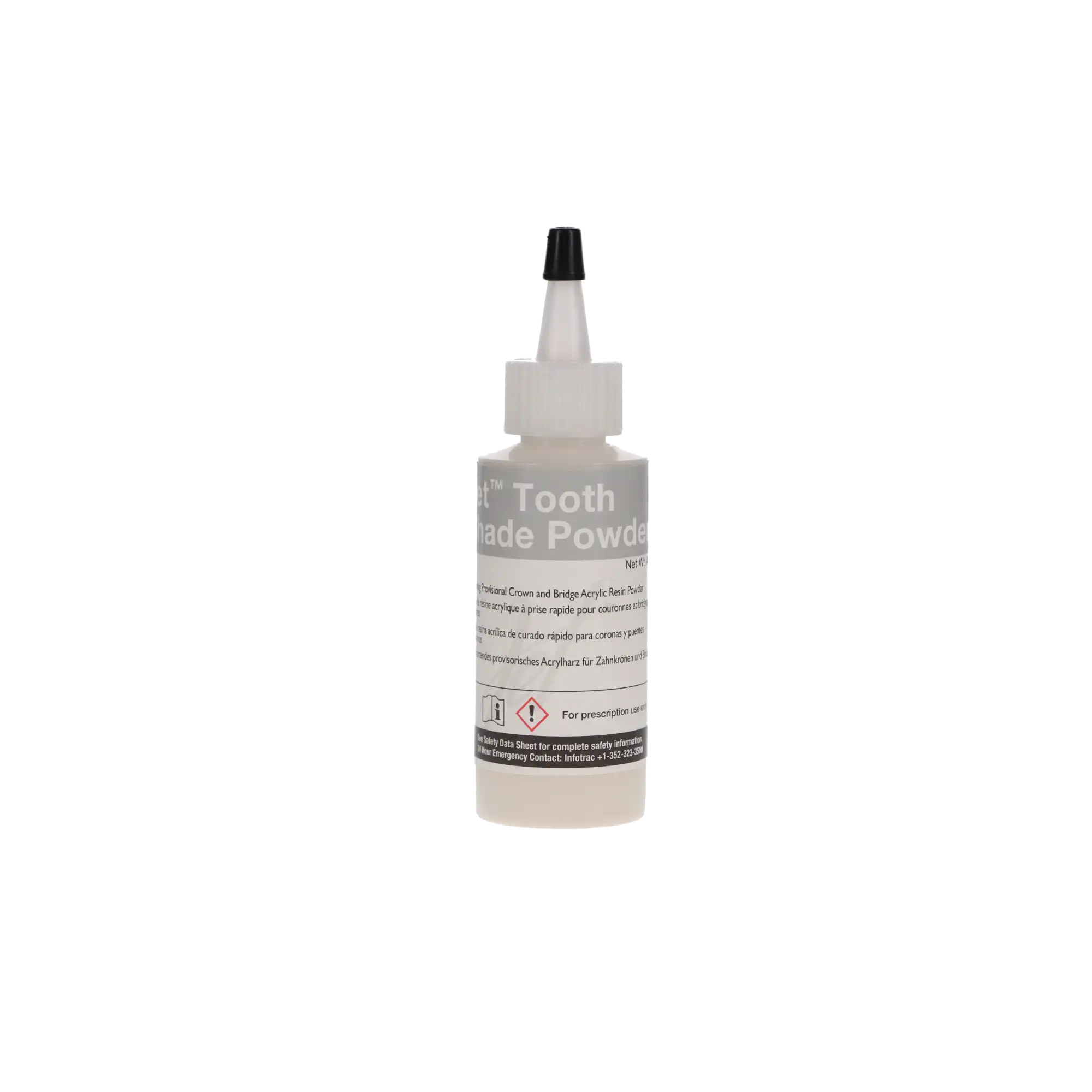 Jet Tooth Shade Temporary Crown & Bridge Acrylic Resin Powder, Shade #69/C2, 2 oz (45 g), 1/Pk, 1410-69 thumbnail 6