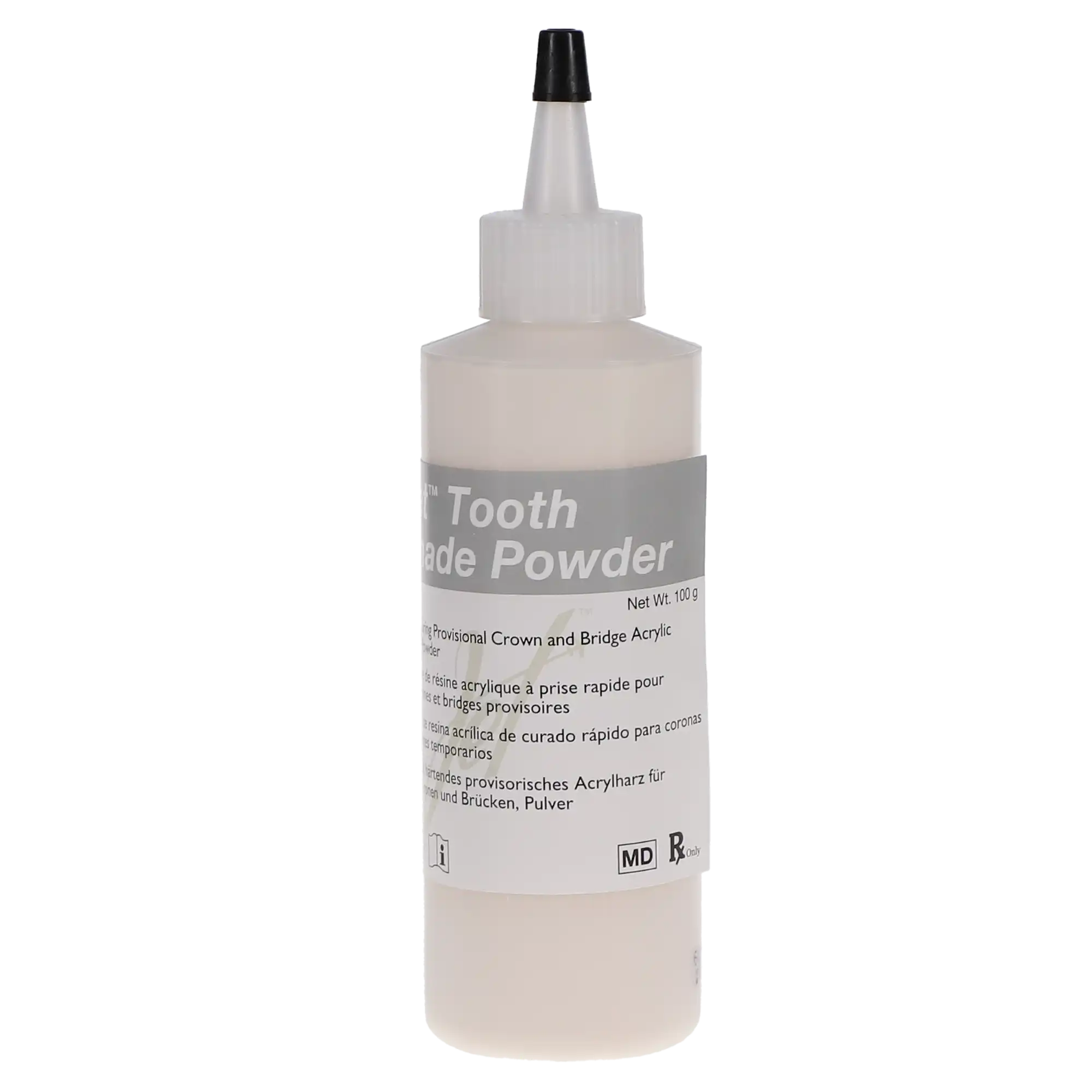 Jet Tooth Shade Temporary C&B Acrylic Resin Powder, Shade 62/A2, 4 oz (100 g), 1/Pk, 1420-62 - Jet Tooth Shade Temporary C&B Acrylic Resin, Powder, # 62, 4 oz, A2, 1/Pk - Image 1