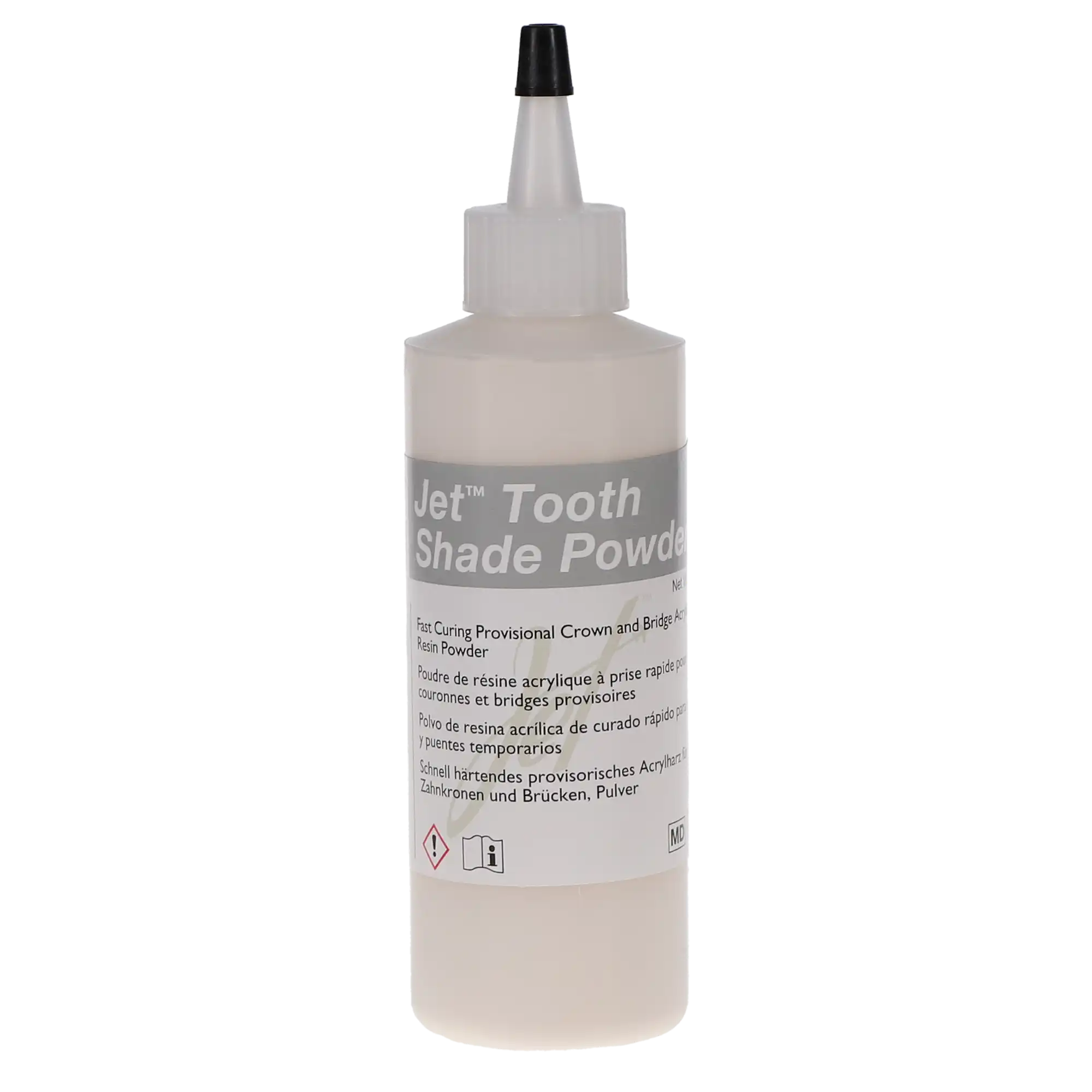 Jet Tooth Shade Temporary C&B Acrylic Resin Powder, Shade 62/A2, 4 oz (100 g), 1/Pk, 1420-62 thumbnail 5