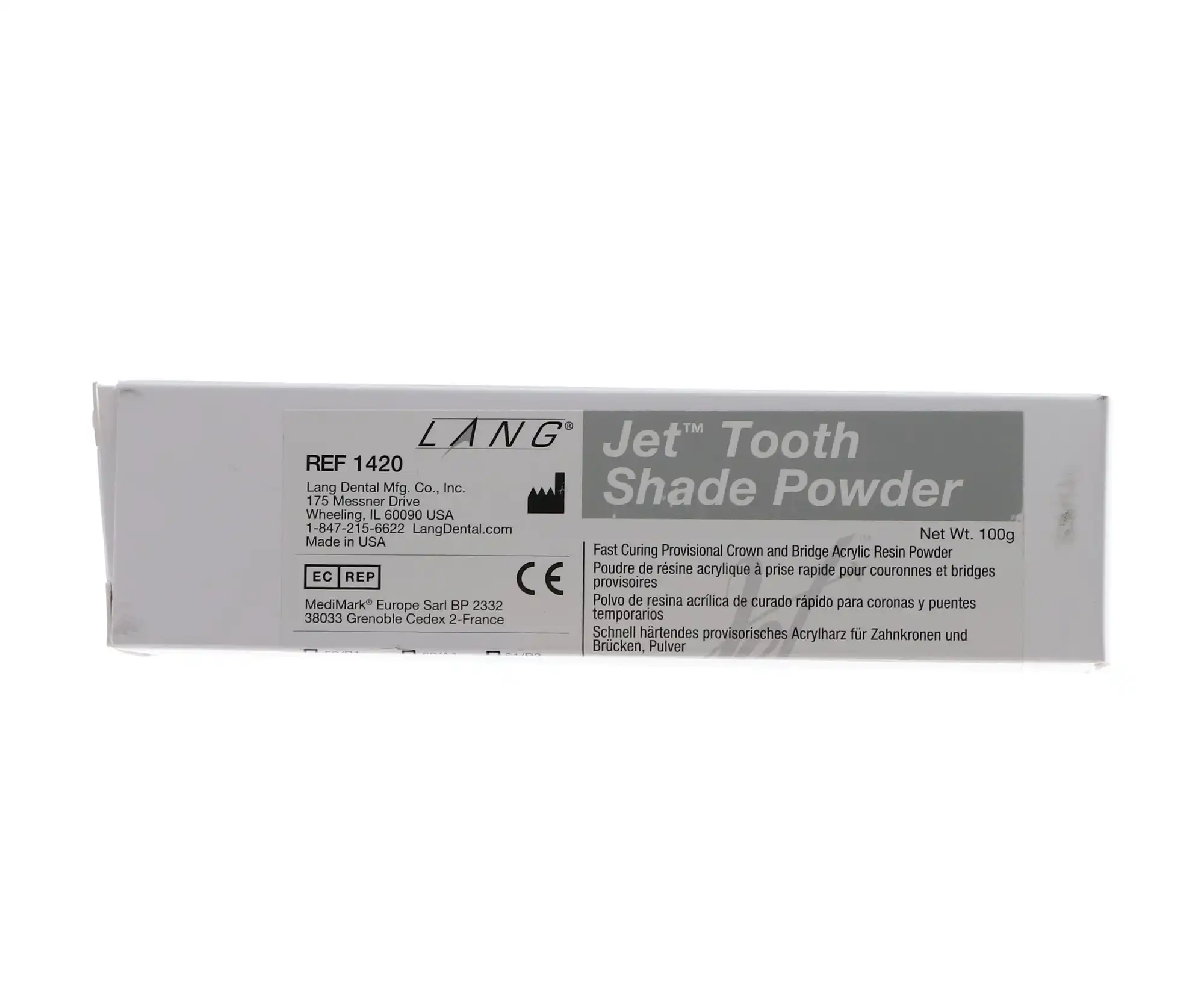 Jet Tooth Shade Self-Curing Acrylic Resin Powder, Shade 69/C2, 4 oz (100 g), 1420-69 thumbnail 3