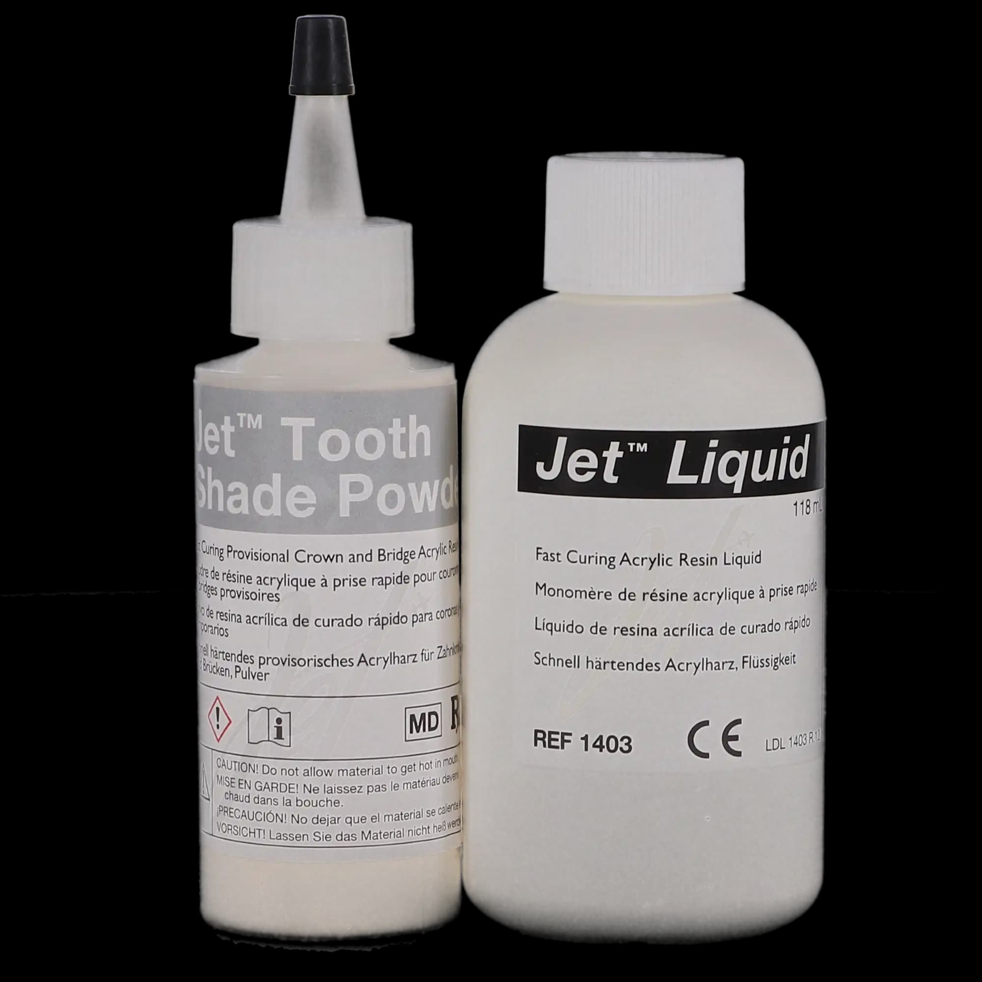 Jet Tooth Shade Self-Curing Acrylic Resin, 6/1 Kit, 1493 thumbnail 5