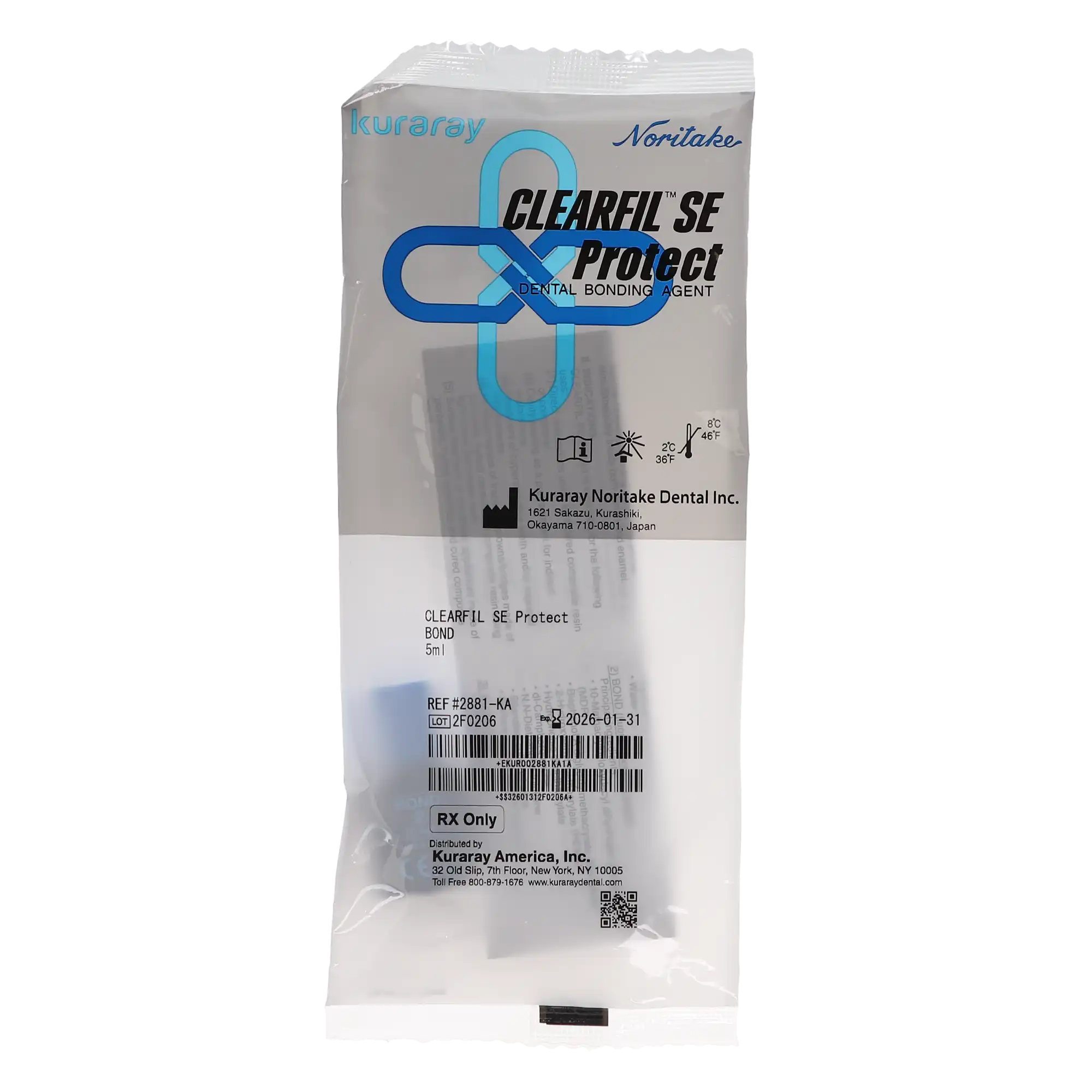 Clearfil SE Protect Bond Refill, Self-Etch Light-Cure Bonding Agent, 5 mL Bottle, 2881KA thumbnail 5