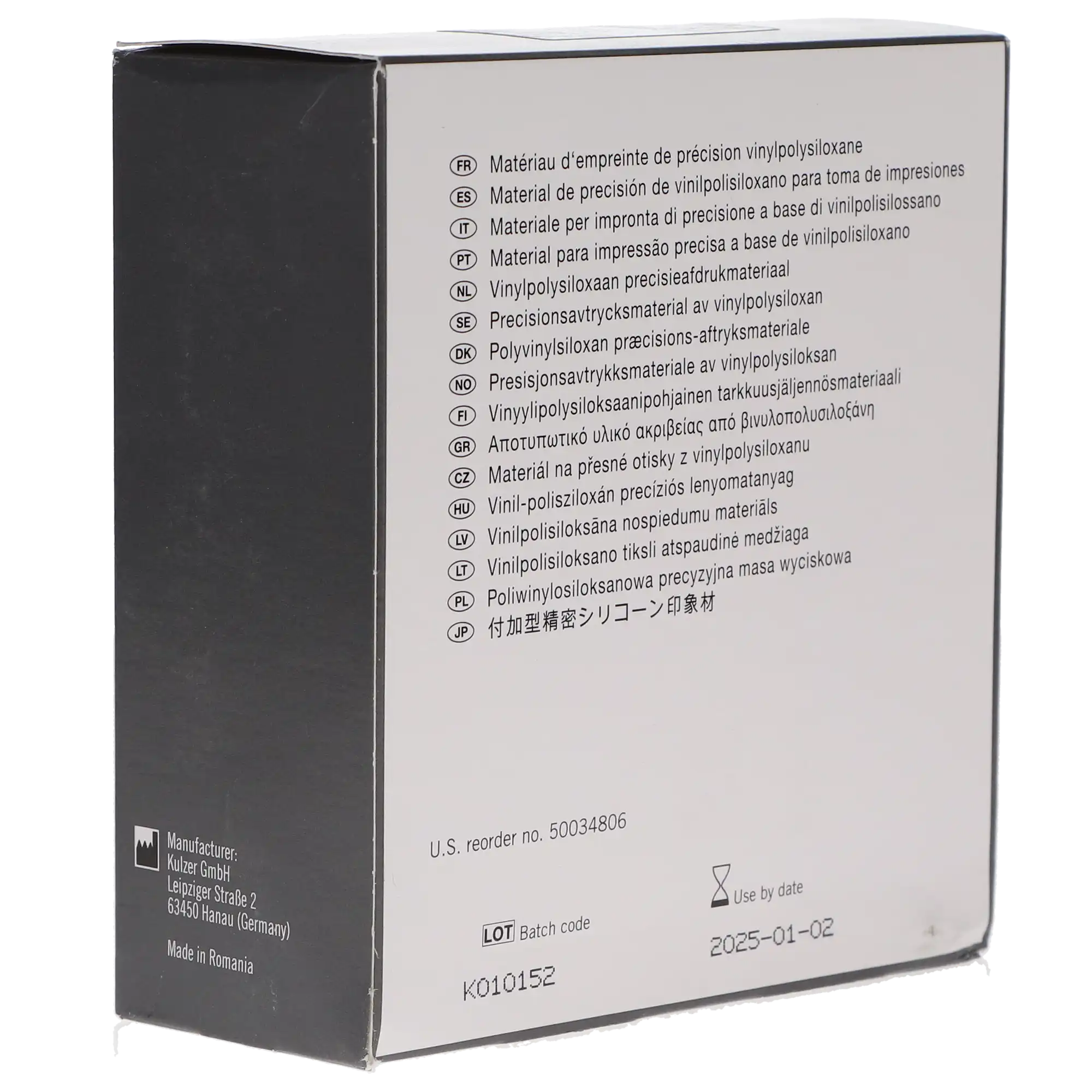 Flexitime VPS Precision Impression Material, Cartridge Refill Pack, Correct Flow, 50 ml, 2/Pk, 50034806 thumbnail 3