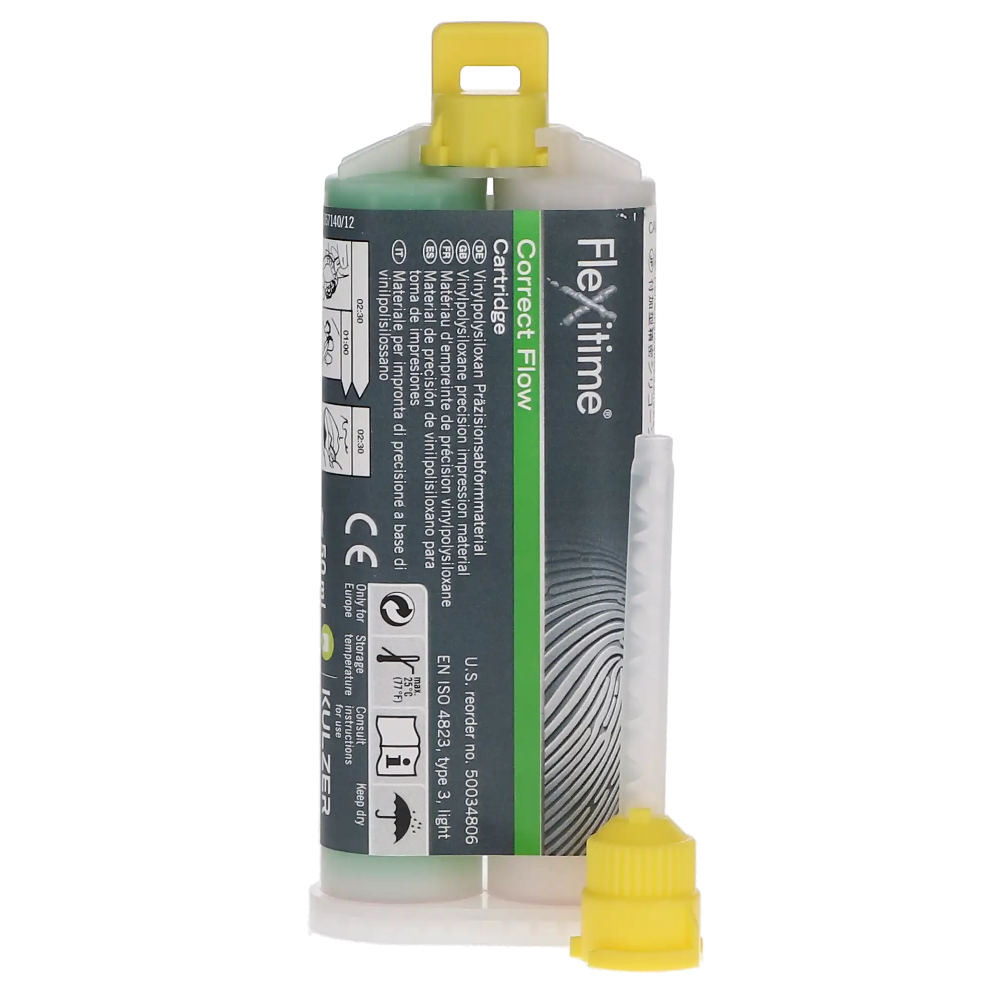 Flexitime VPS Precision Impression Material, Cartridge Refill Pack, Correct Flow, 50 ml, 2/Pk, 50034806 thumbnail 5