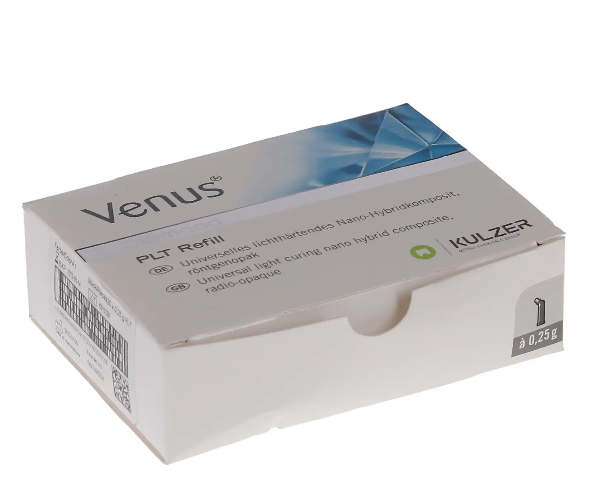 Venus Diamond Nanohybrid Universal Composite, PLT Refill, Shade A1, 0.25 g, 20/Pk, 66039008 thumbnail 12