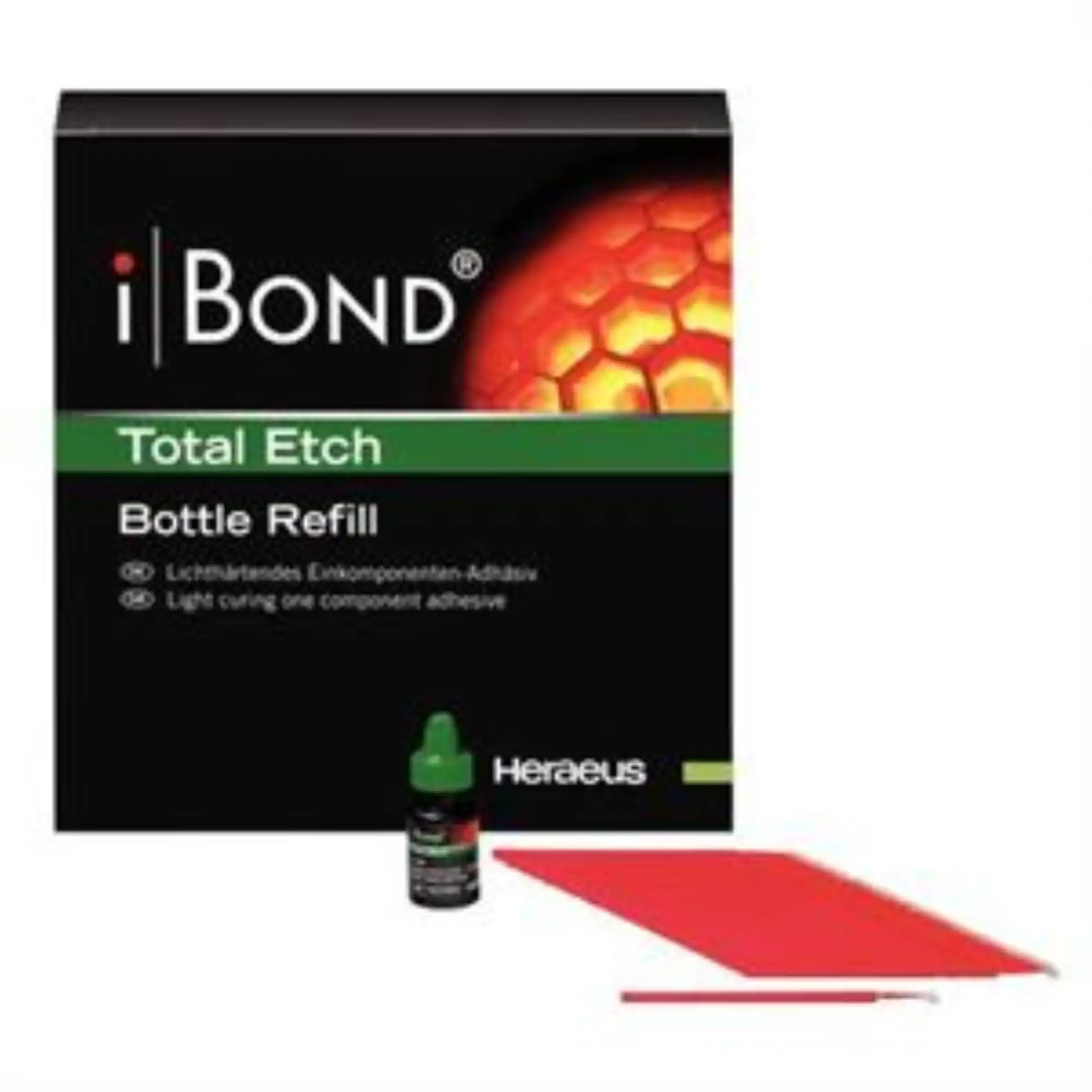 Kulzer iBOND Total Etch Bonding Agent, Light-Cure, Etch & Rinse 2-Step, Bottle Refill, 4 mL, 50 Application Tips, 66040094 thumbnail 2