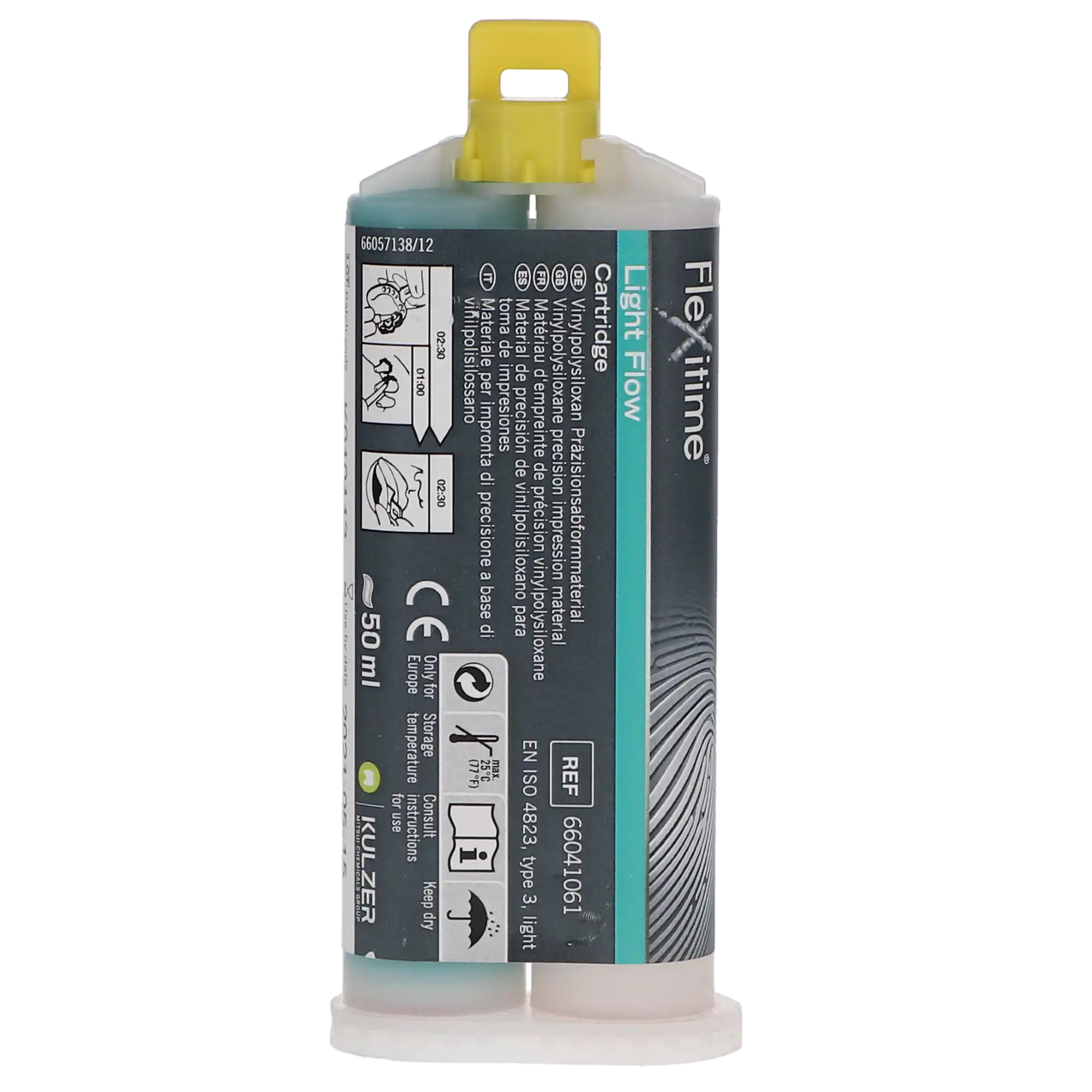 Flexitime VPS Precision Impression Material, Cartridge Bulk Pack, Light Flow, 50 ml, 1/Pk, 66041061 thumbnail 5
