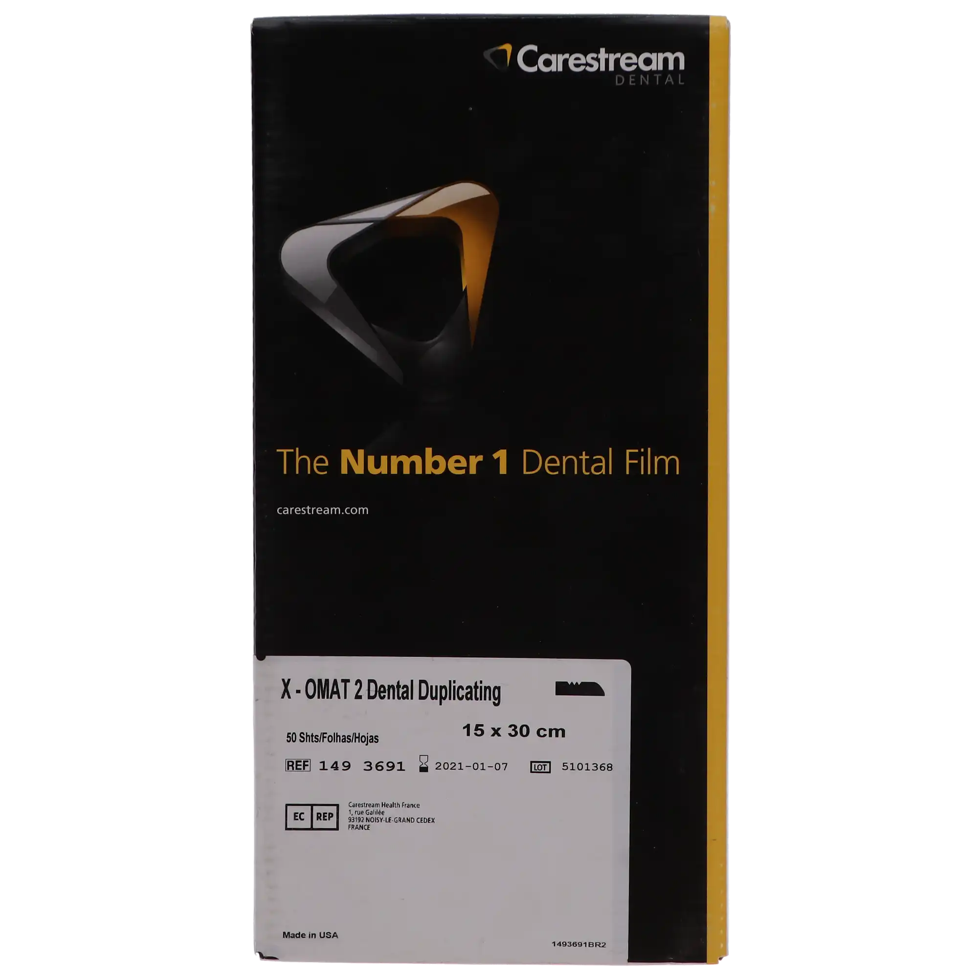 Carestream Dental X-OMAT 2 Dental Duplicating Film, 15 cm x 30 cm (6" x 12"), 50 Sheets/Box, 1493691 thumbnail 6