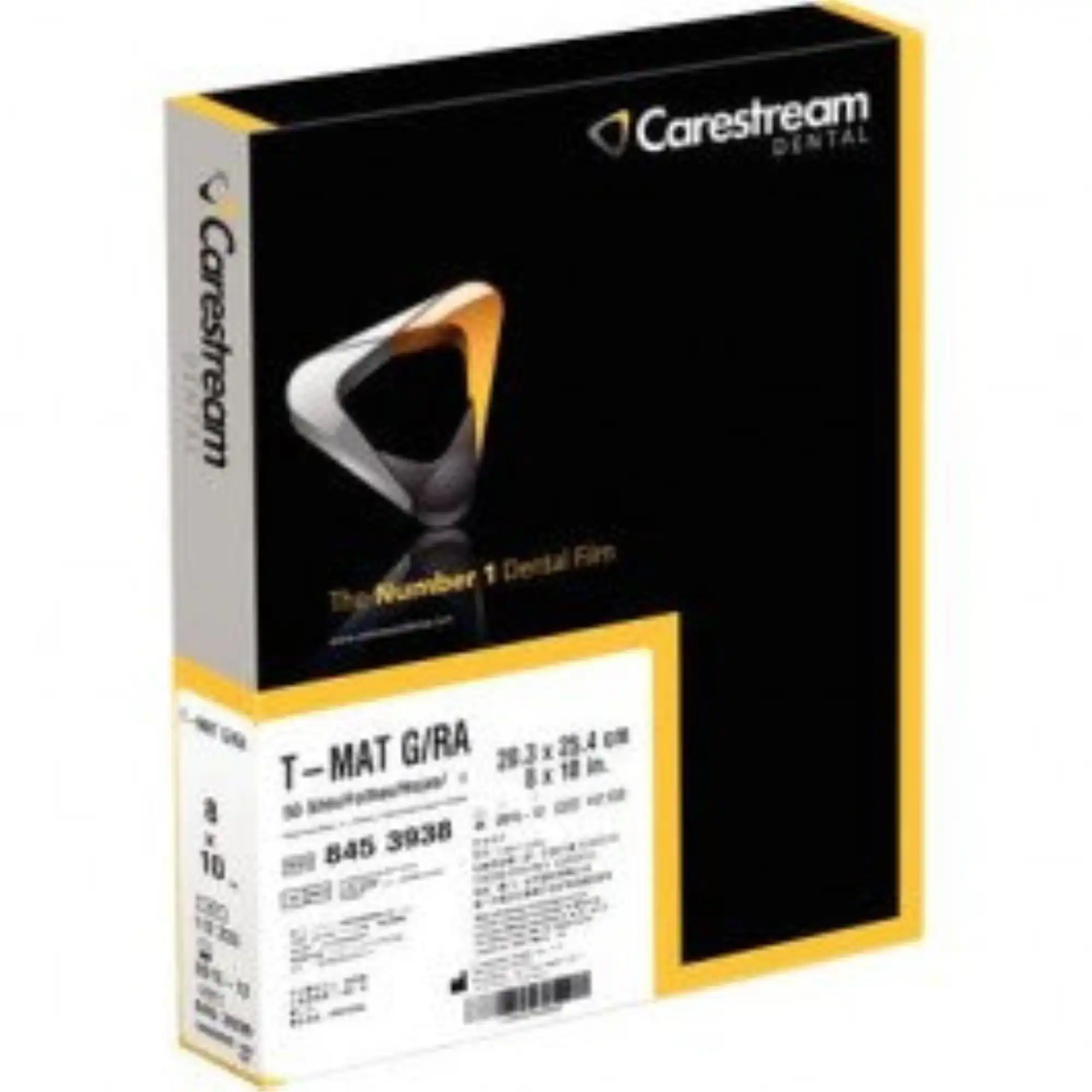 Carestream Health T-MAT G/RA Extraoral X-Ray Film, Cephalometric, 8" x 10", Green-Sensitive, 50 Sheets/Box, TMG-1, 8453938 thumbnail 3