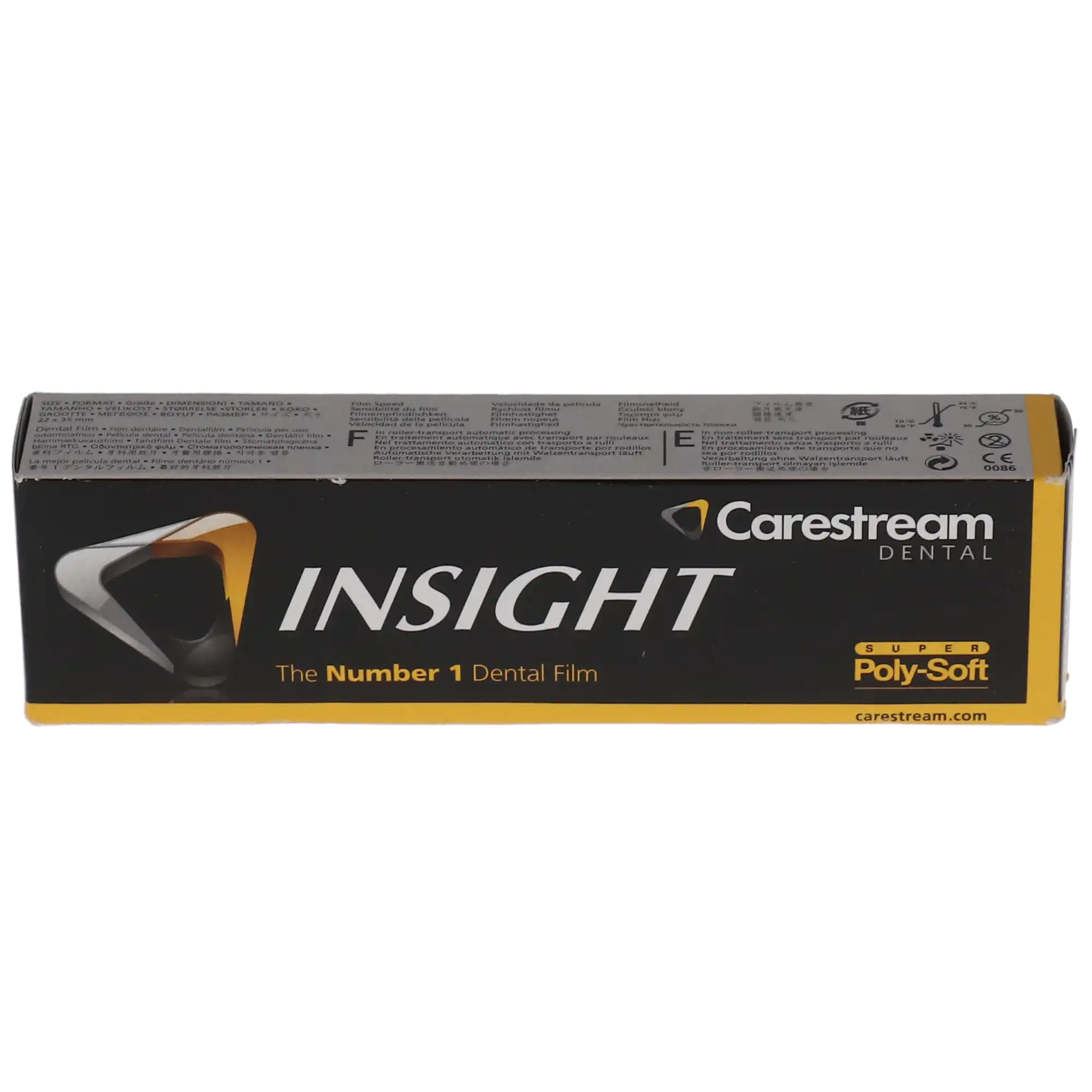Carestream Health Insight Dental Film IP-01, Size 0, F-Speed, Periapical, Super Poly-Soft Single-Film Packets, 100/Box, 8675332 thumbnail 8